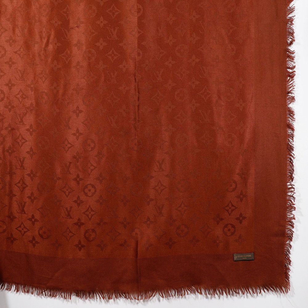 Louis Vuitton Louis Vuitton Louis Vuitton Monogram Silk Wool Stole Others Shawl DUTY FREE for USA Size ONE SIZE - 3 Thumbnail