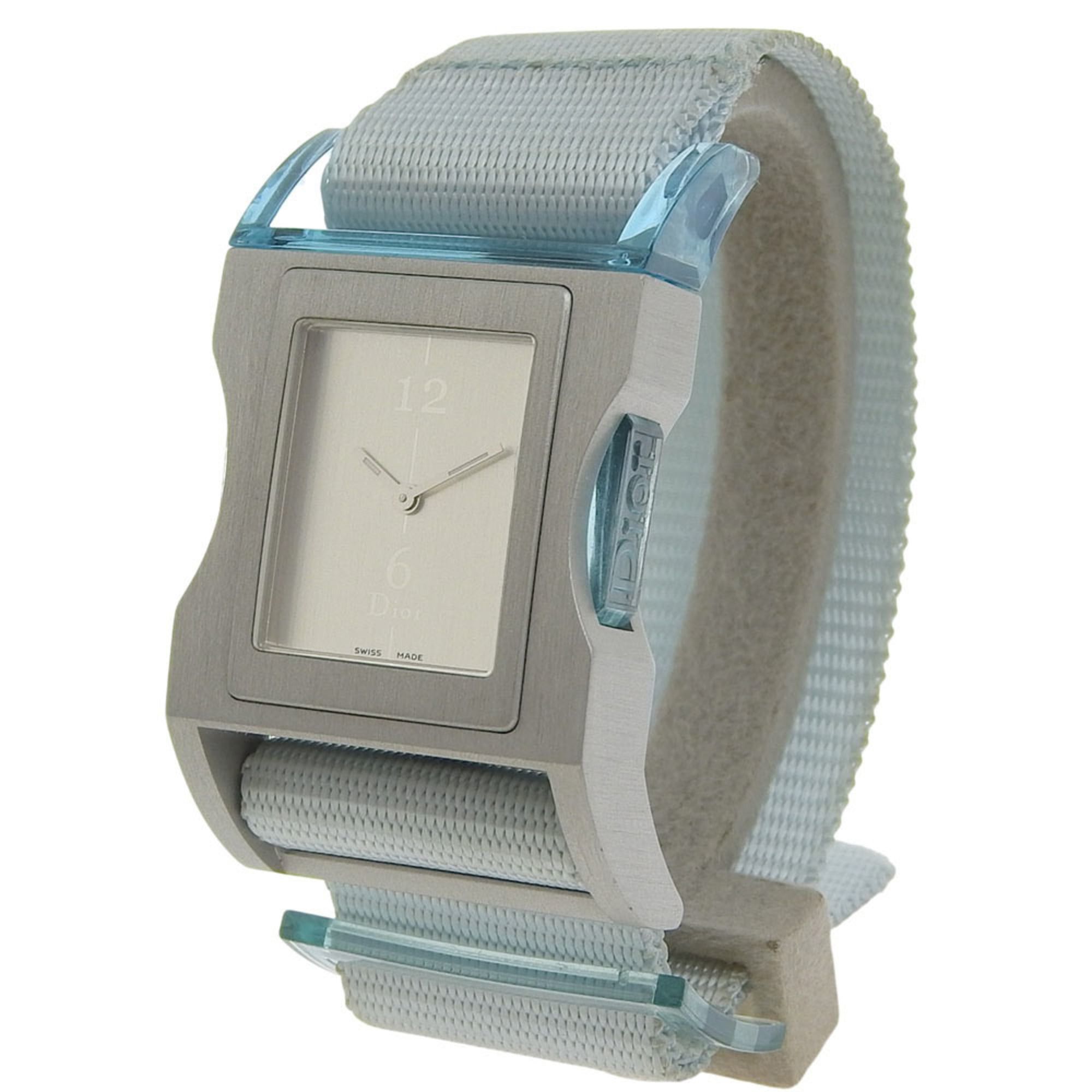 Dior Dior Chris 47 Watch D100-322, Aluminum and Nylon Quartz Analog with Silver Dial, Women's Size ONE SIZE - 2 Thumbnail