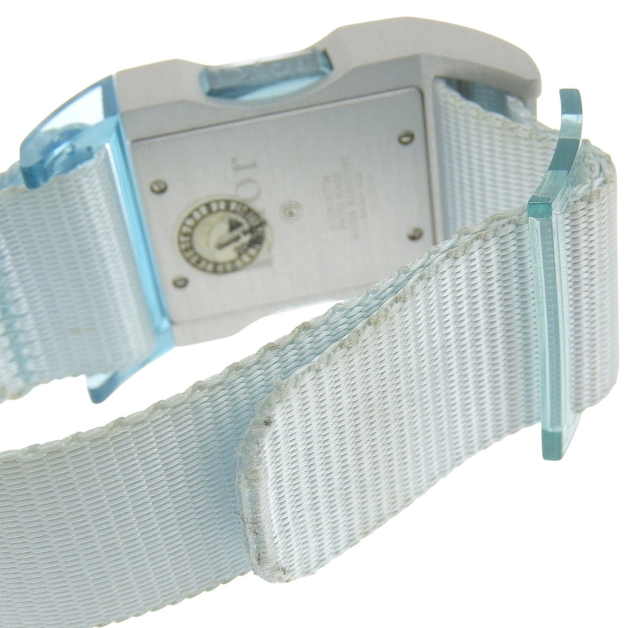 Dior Dior Chris 47 Watch D100-322, Aluminum and Nylon Quartz Analog with Silver Dial, Women's Size ONE SIZE - 8 Thumbnail