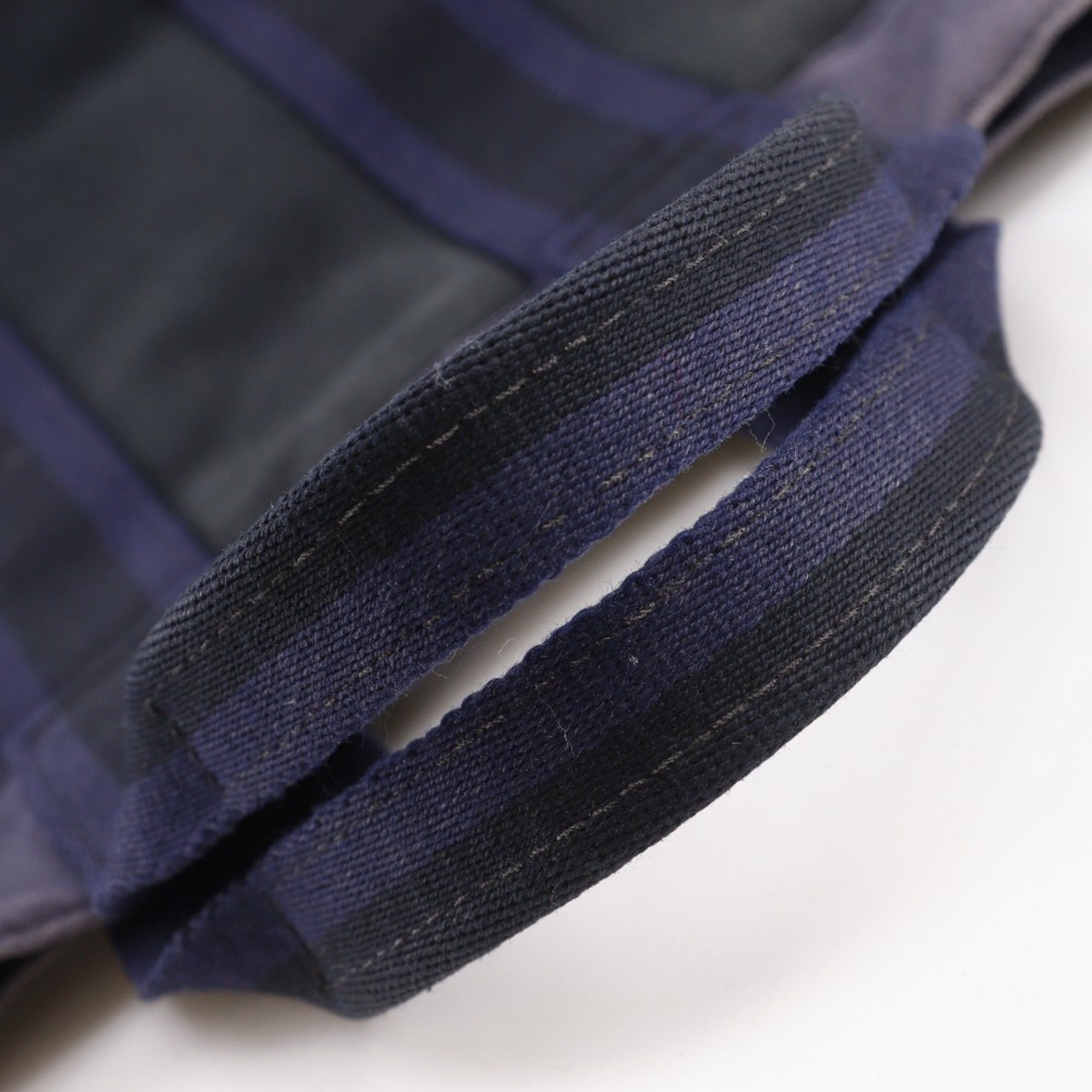 Hermes Hermes SackFourre Tout PM Handbag Cotton Canvas Black/Navy A5 Snap Button Unisex Size ONE SIZE - 5 Thumbnail