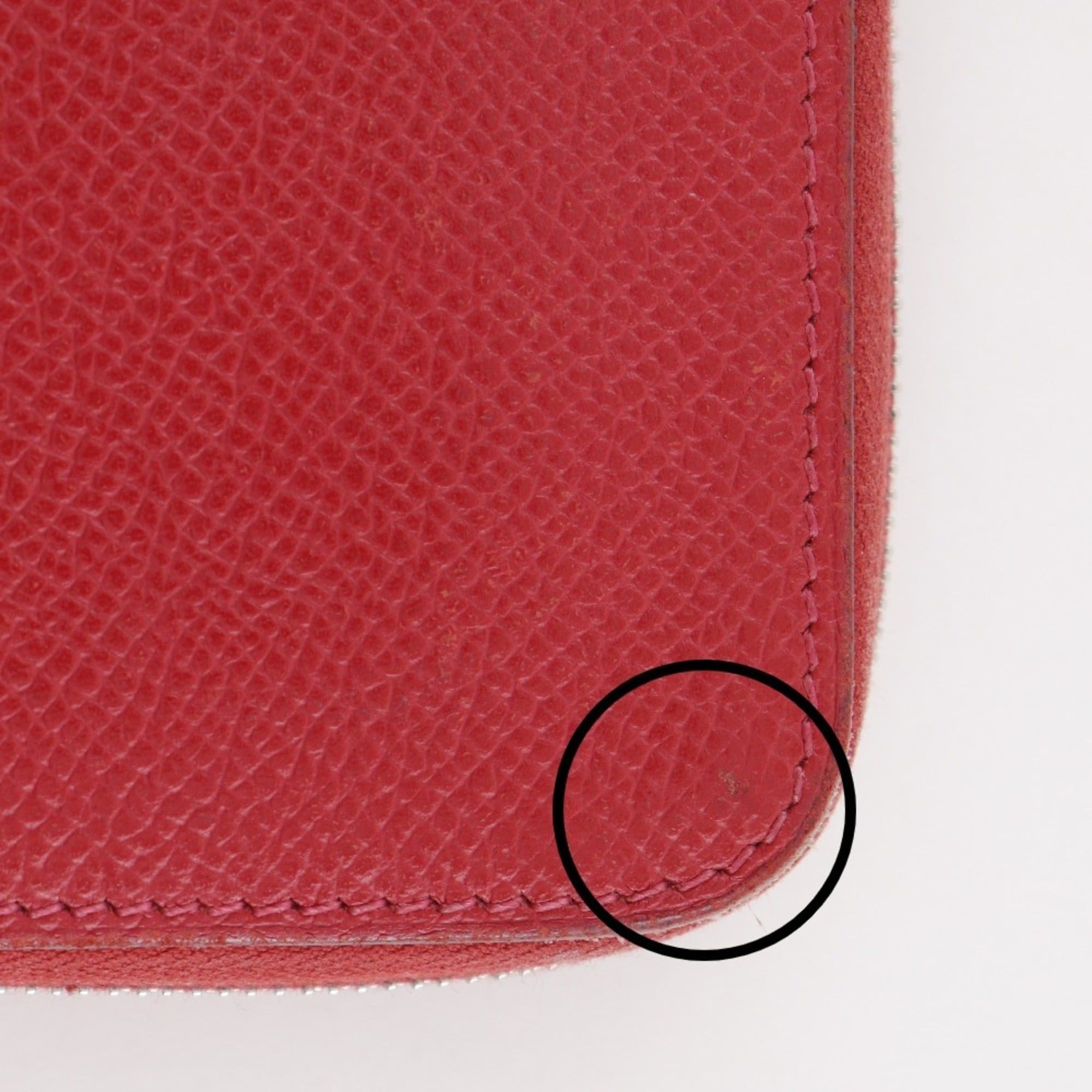 Hermes Hermes Azap Silk in Long Wallet Veau Epsom 2010 Red □N Zipper Women's Size ONE SIZE - 10 Thumbnail