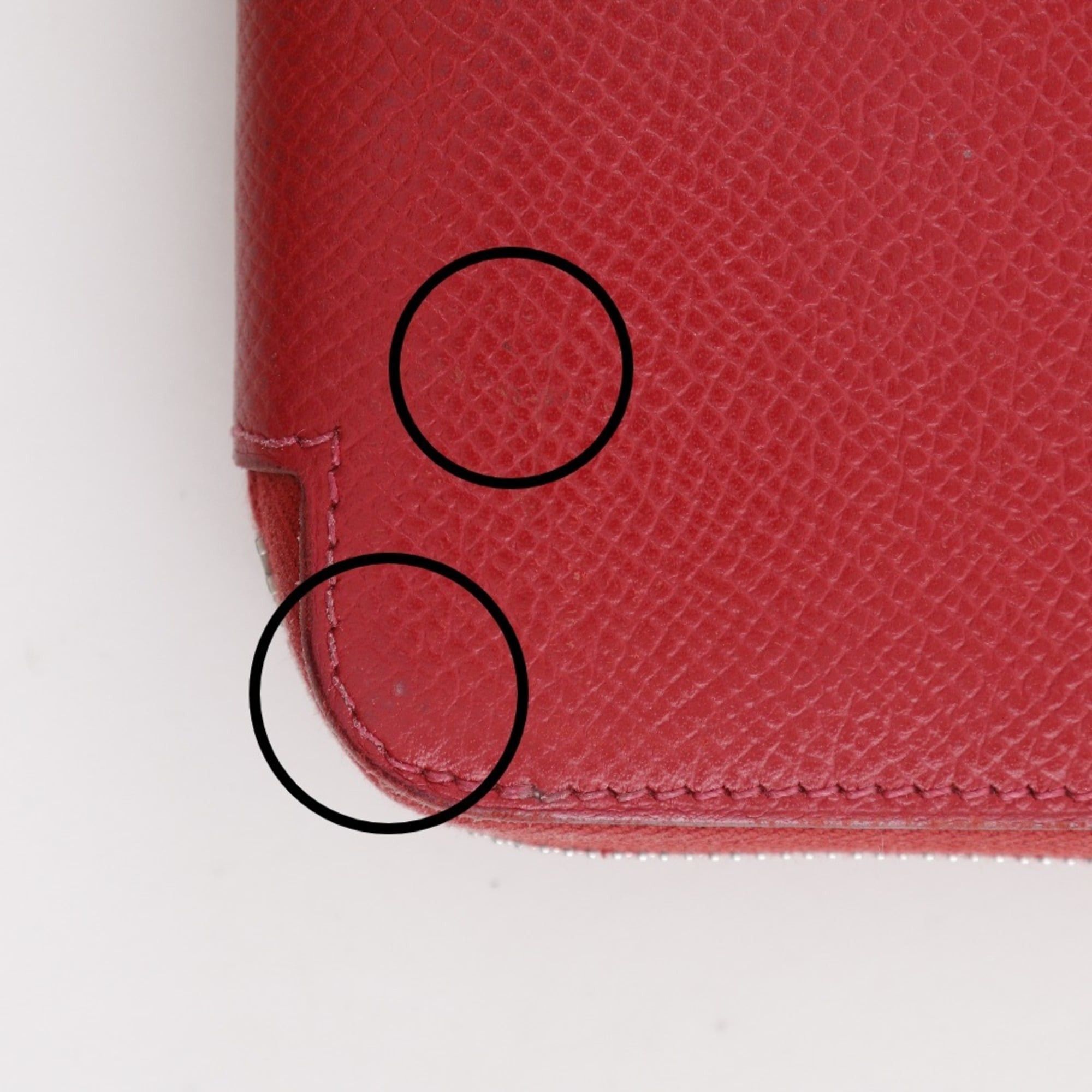 Hermes Hermes Azap Silk in Long Wallet Veau Epsom 2010 Red □N Zipper Women's Size ONE SIZE - 11 Thumbnail