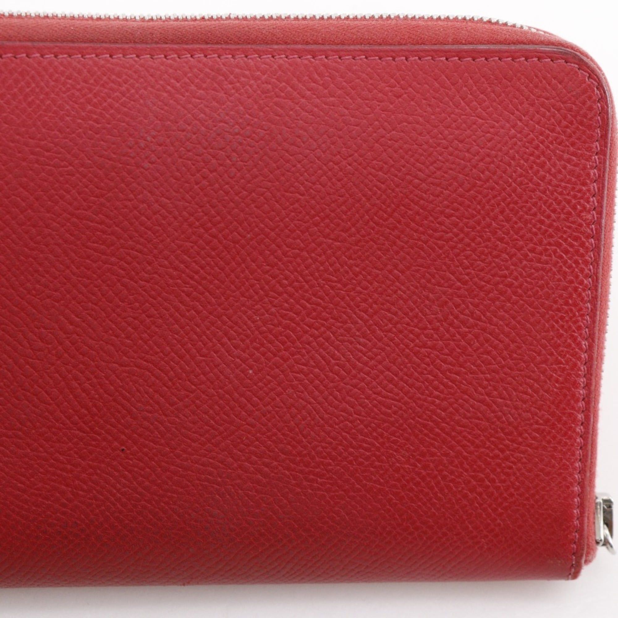 Hermes Hermes Azap Silk in Long Wallet Veau Epsom 2010 Red □N Zipper Women's Size ONE SIZE - 14 Thumbnail