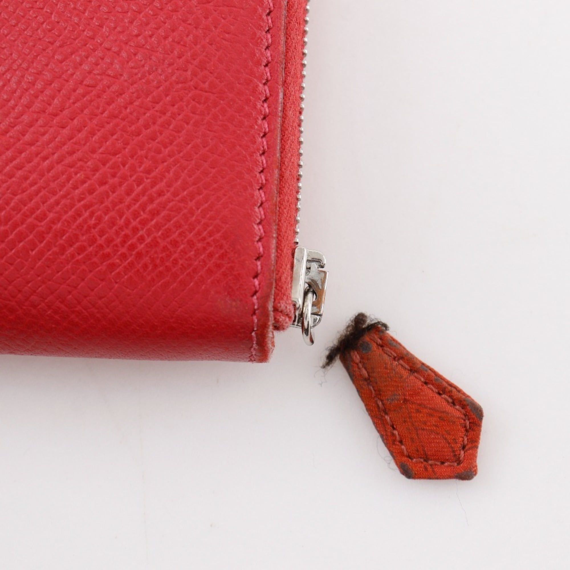 Hermes Hermes Azap Silk in Long Wallet Veau Epsom 2010 Red □N Zipper Women's Size ONE SIZE - 9 Thumbnail
