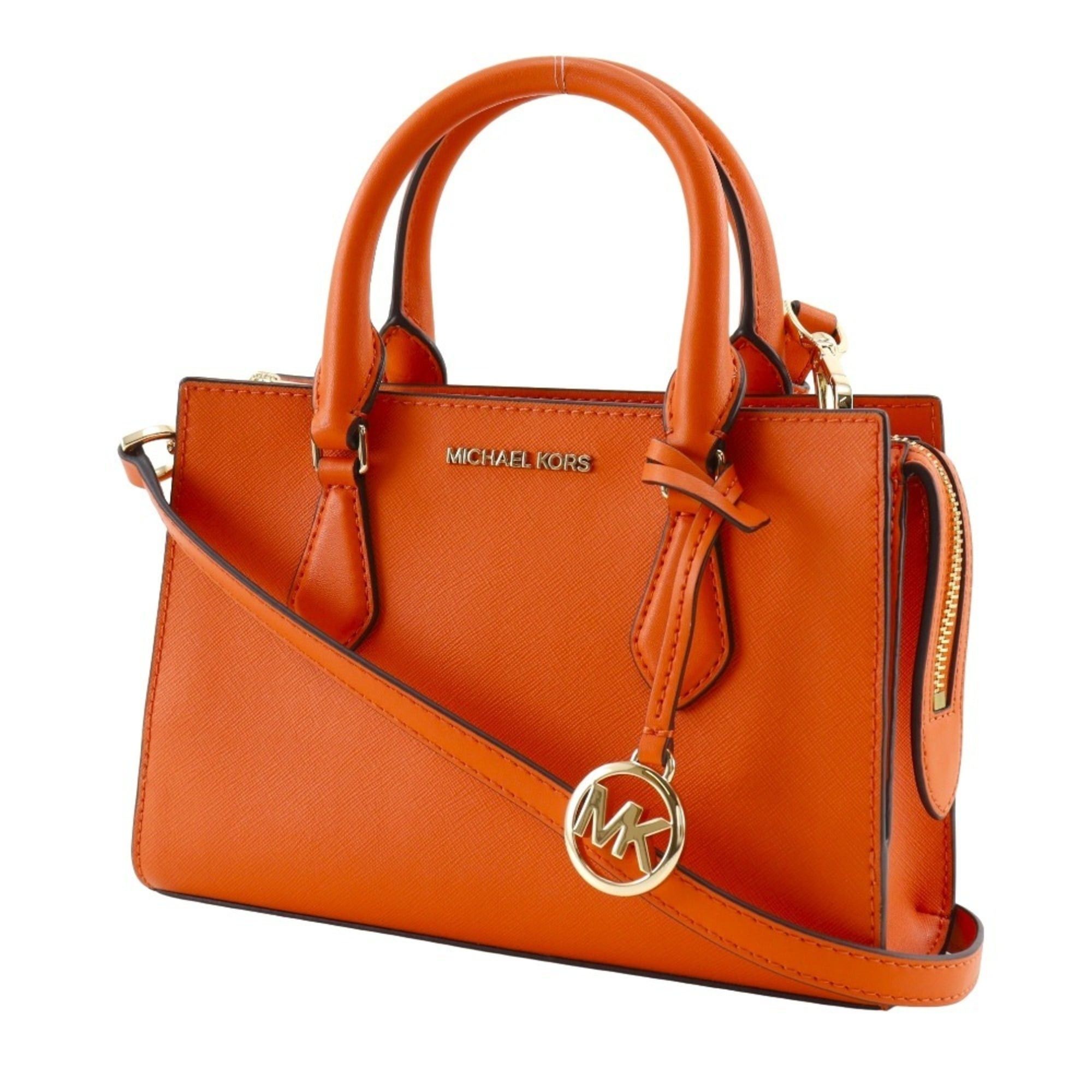 Michael Kors Michael Kors SHEILA Handbag, 2-Way Shoulder Bag, 35S3G6HS5L, Calfskin, Orange, Zipper, SHEILA, Women's Size ONE SIZE - 2 Thumbnail