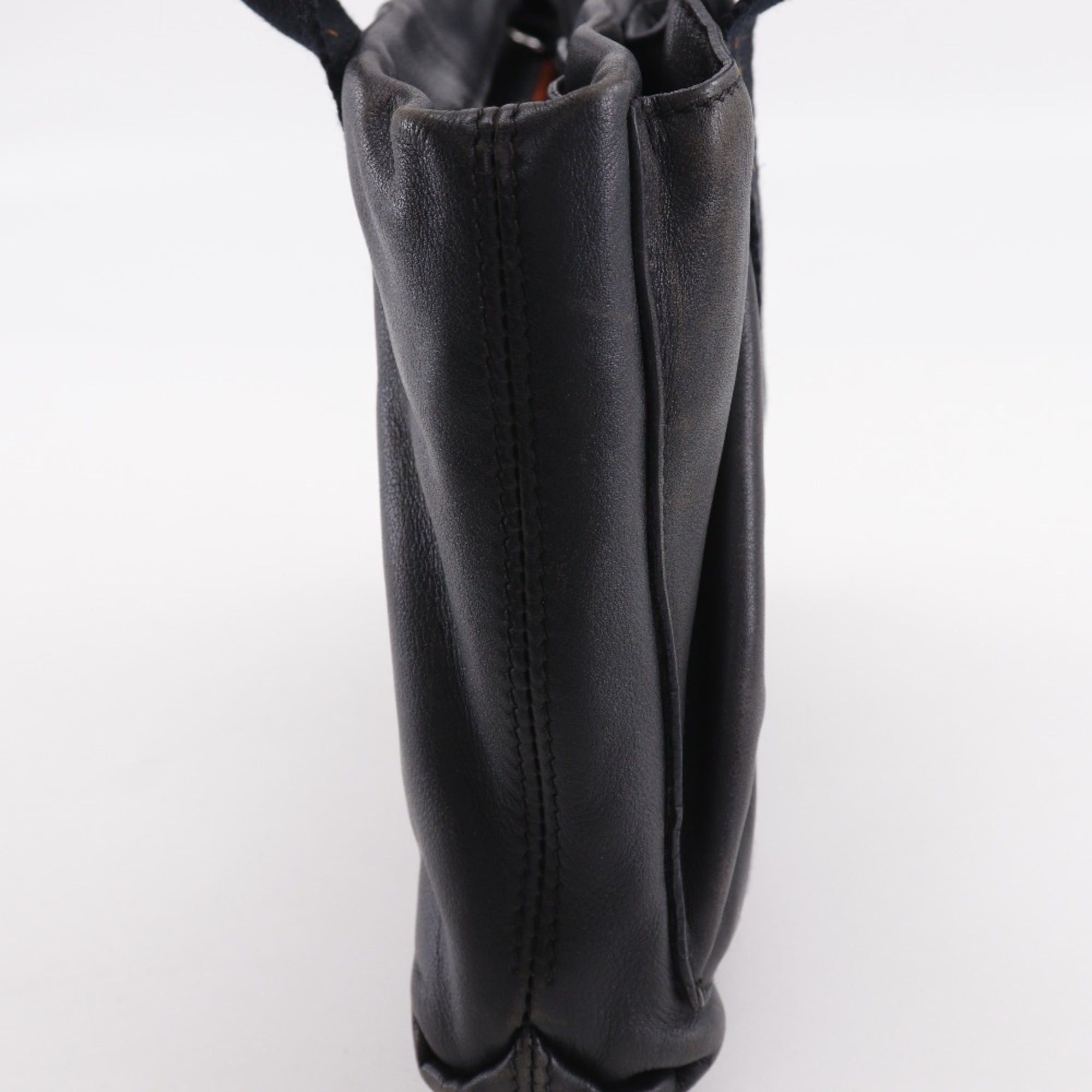 Hermes Hermes Caravan Horizontal PM Handbag Veau Derma Black Zipper Women's Size ONE SIZE - 14 Thumbnail