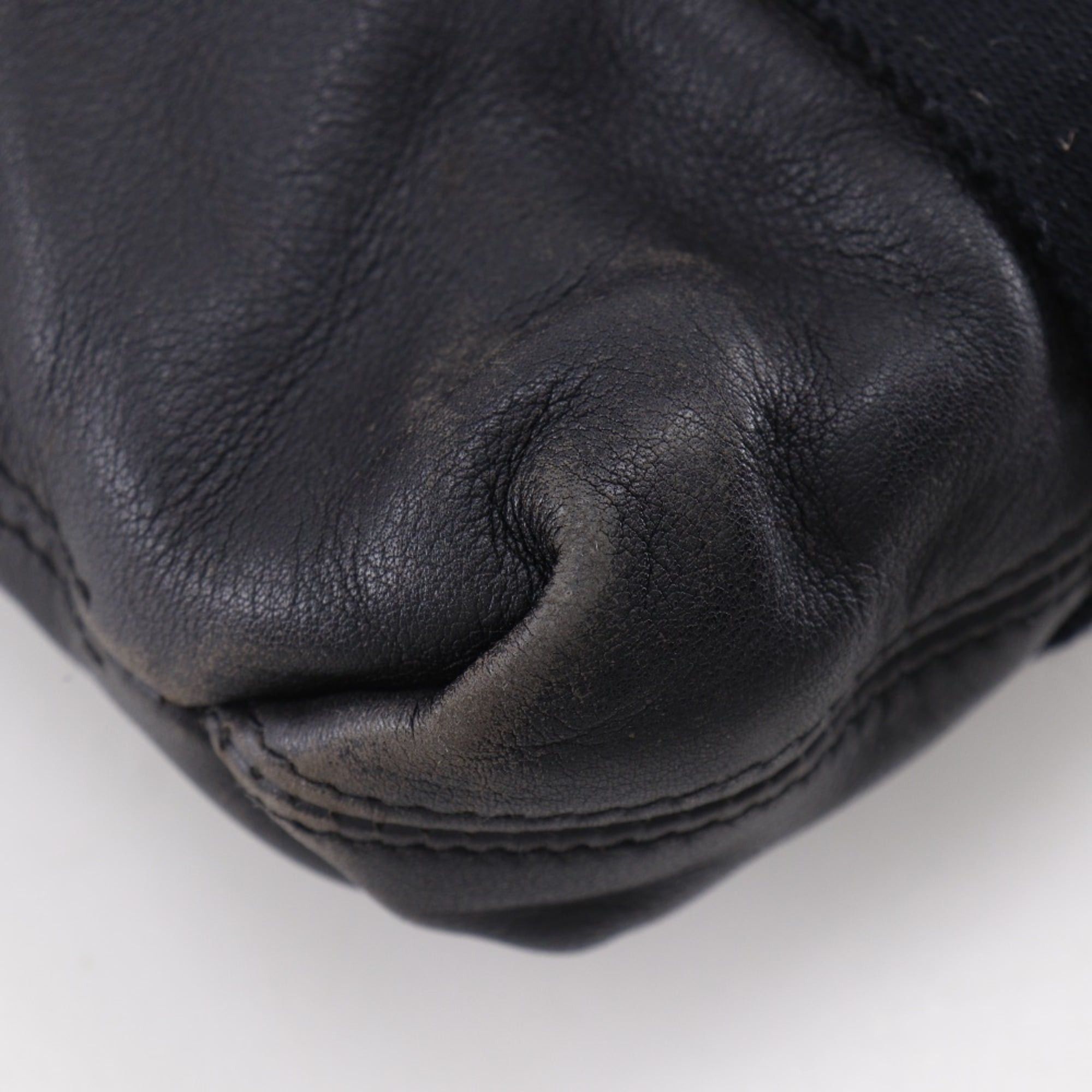 Hermes Hermes Caravan Horizontal PM Handbag Veau Derma Black Zipper Women's Size ONE SIZE - 4 Thumbnail