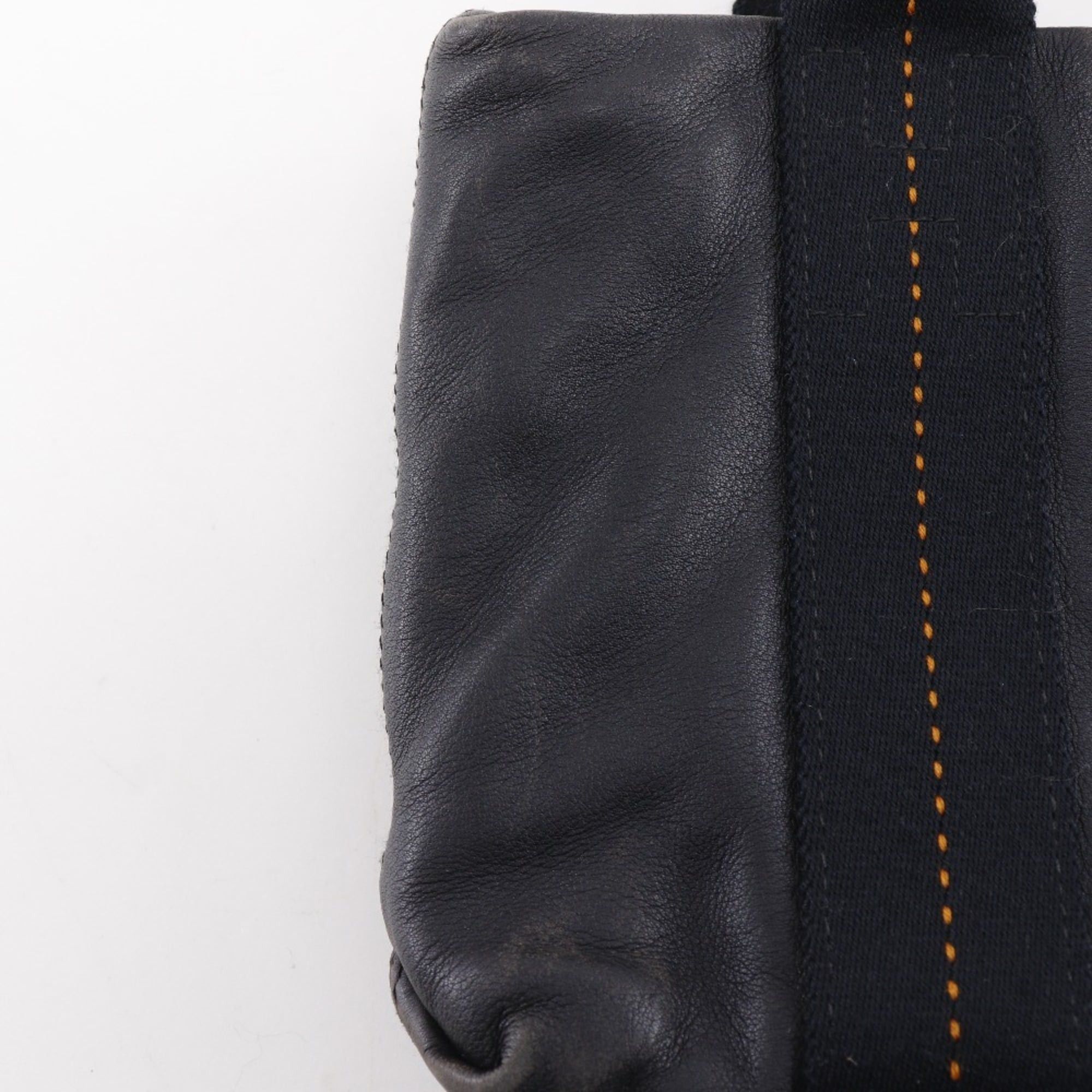 Hermes Hermes Caravan Horizontal PM Handbag Veau Derma Black Zipper Women's Size ONE SIZE - 18 Thumbnail