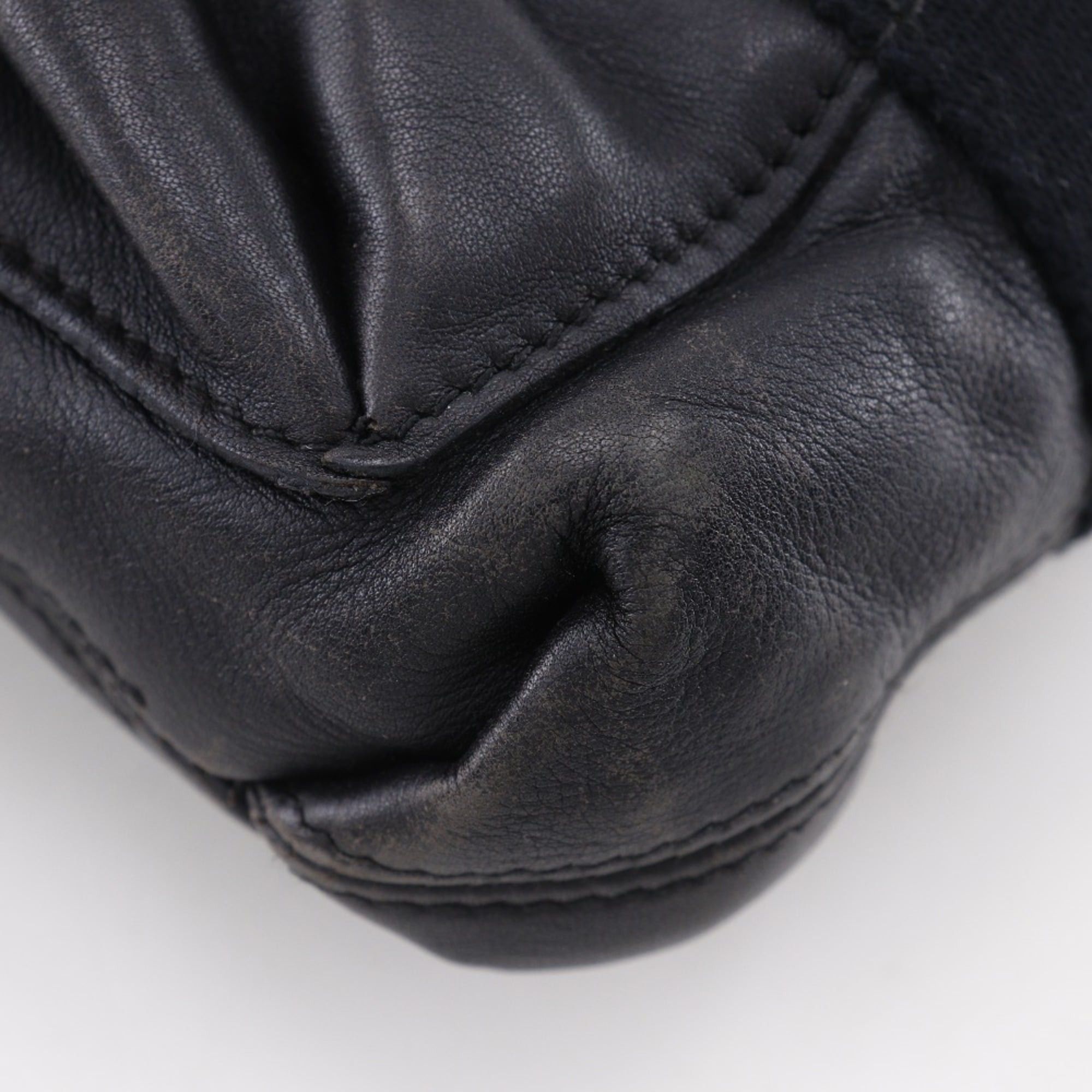 Hermes Hermes Caravan Horizontal PM Handbag Veau Derma Black Zipper Women's Size ONE SIZE - 6 Thumbnail