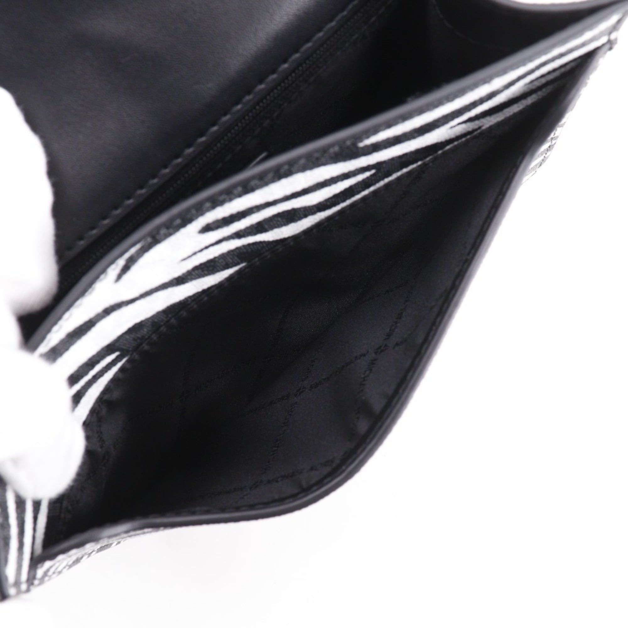 Michael Kors Michael Kors Greenwich Shoulder Bag, Chain Animal Print Zebra, 35S5SGRC1V, PVC, Black/White, Magnetic closure, Greenwich, Women's Size ONE SIZE - 7 Thumbnail