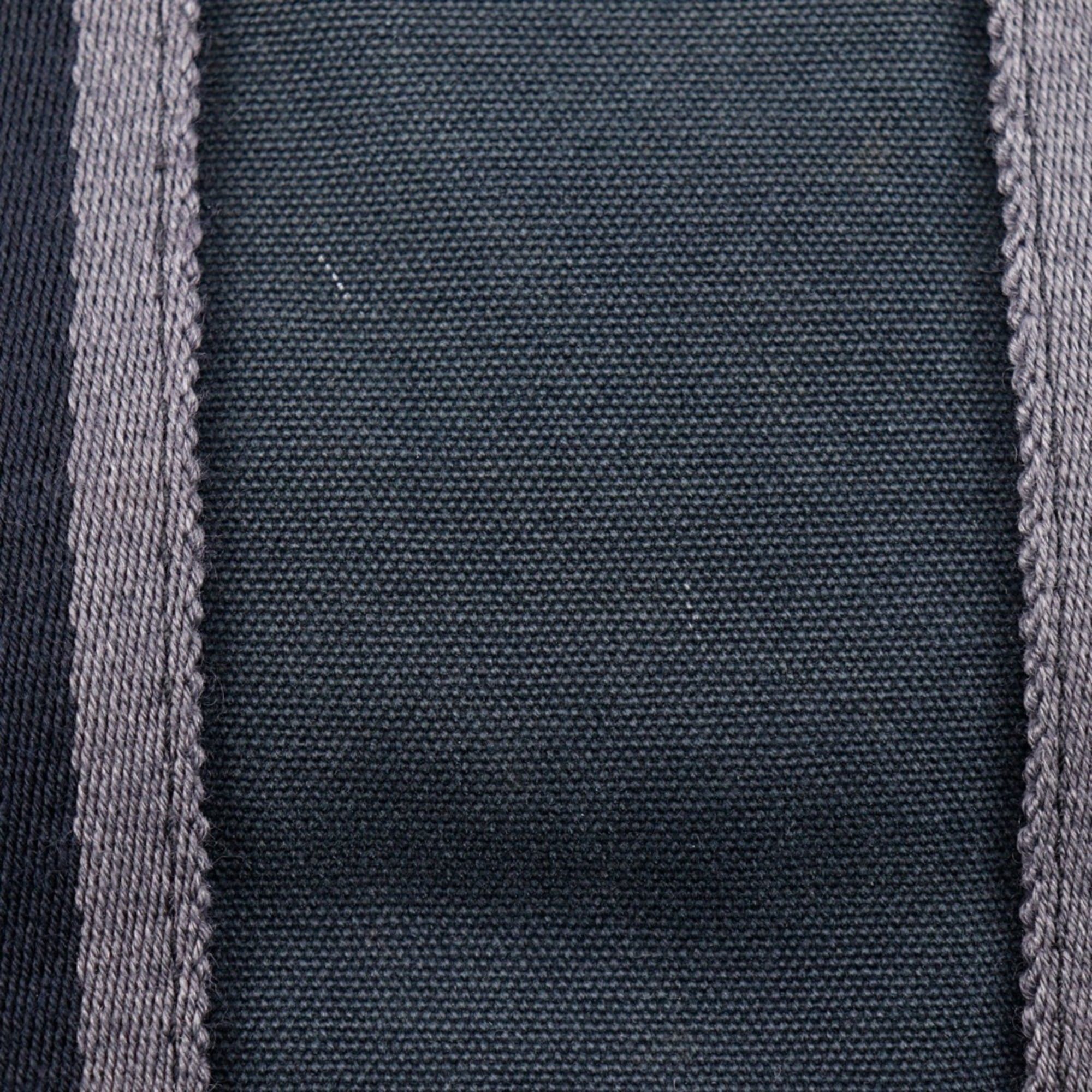 Hermes Hermes SackFourre Tout PM Handbag Cotton Canvas Black A5 Snap Button Unisex Size ONE SIZE - 9 Thumbnail