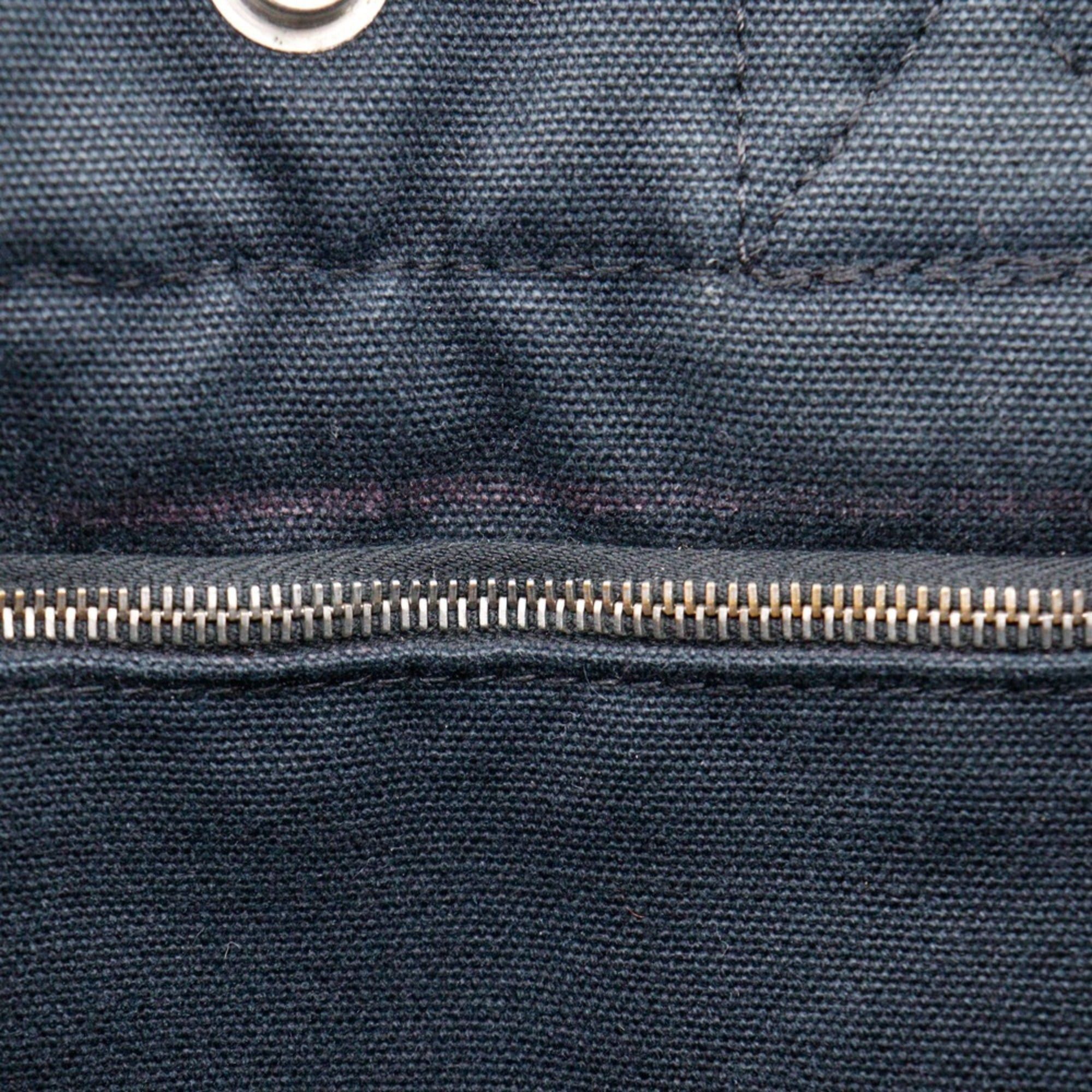 Hermes Hermes SackFourre Tout PM Handbag Cotton Canvas Black A5 Snap Button Unisex Size ONE SIZE - 16 Thumbnail