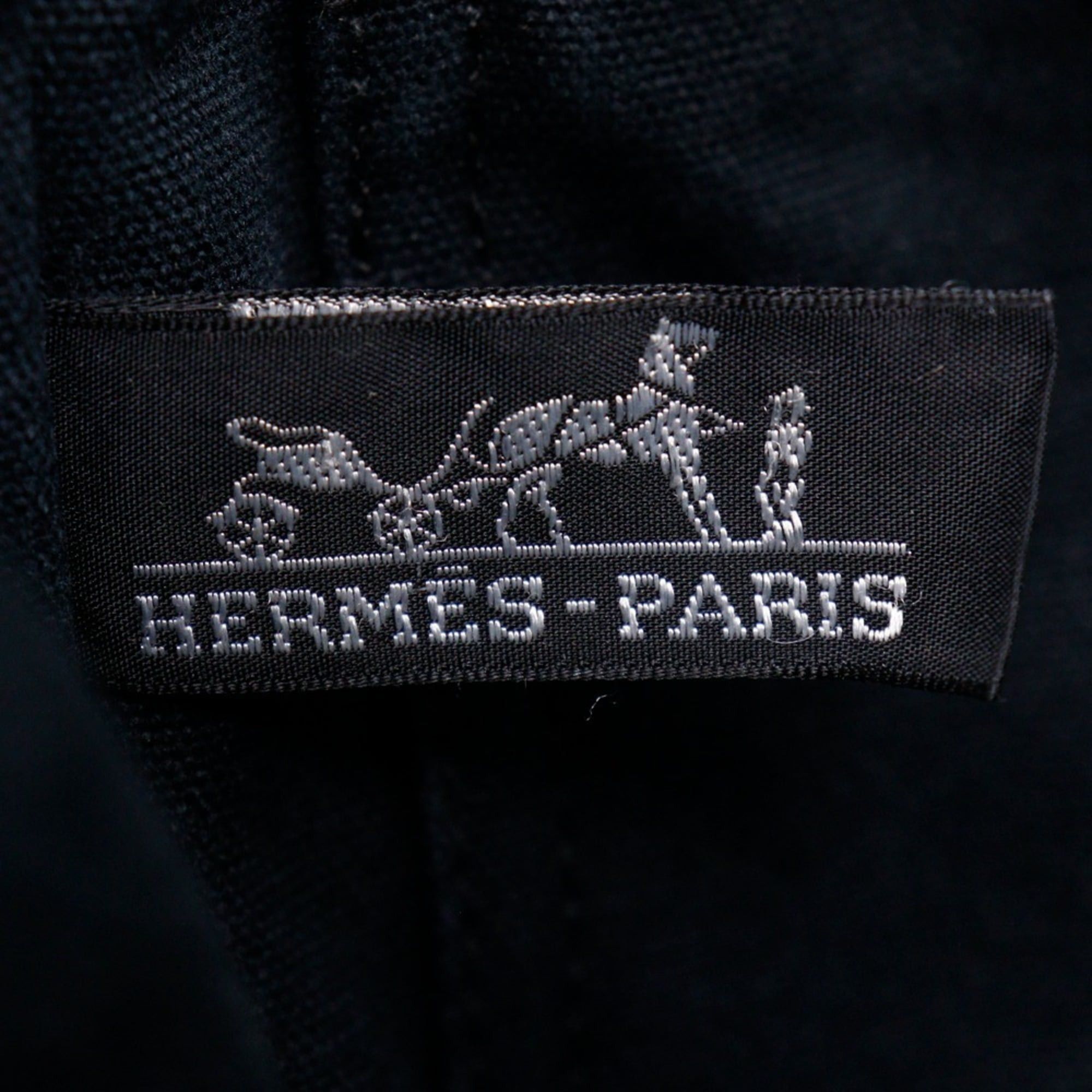 Hermes Hermes SackFourre Tout PM Handbag Cotton Canvas Black A5 Snap Button Unisex Size ONE SIZE - 20 Thumbnail