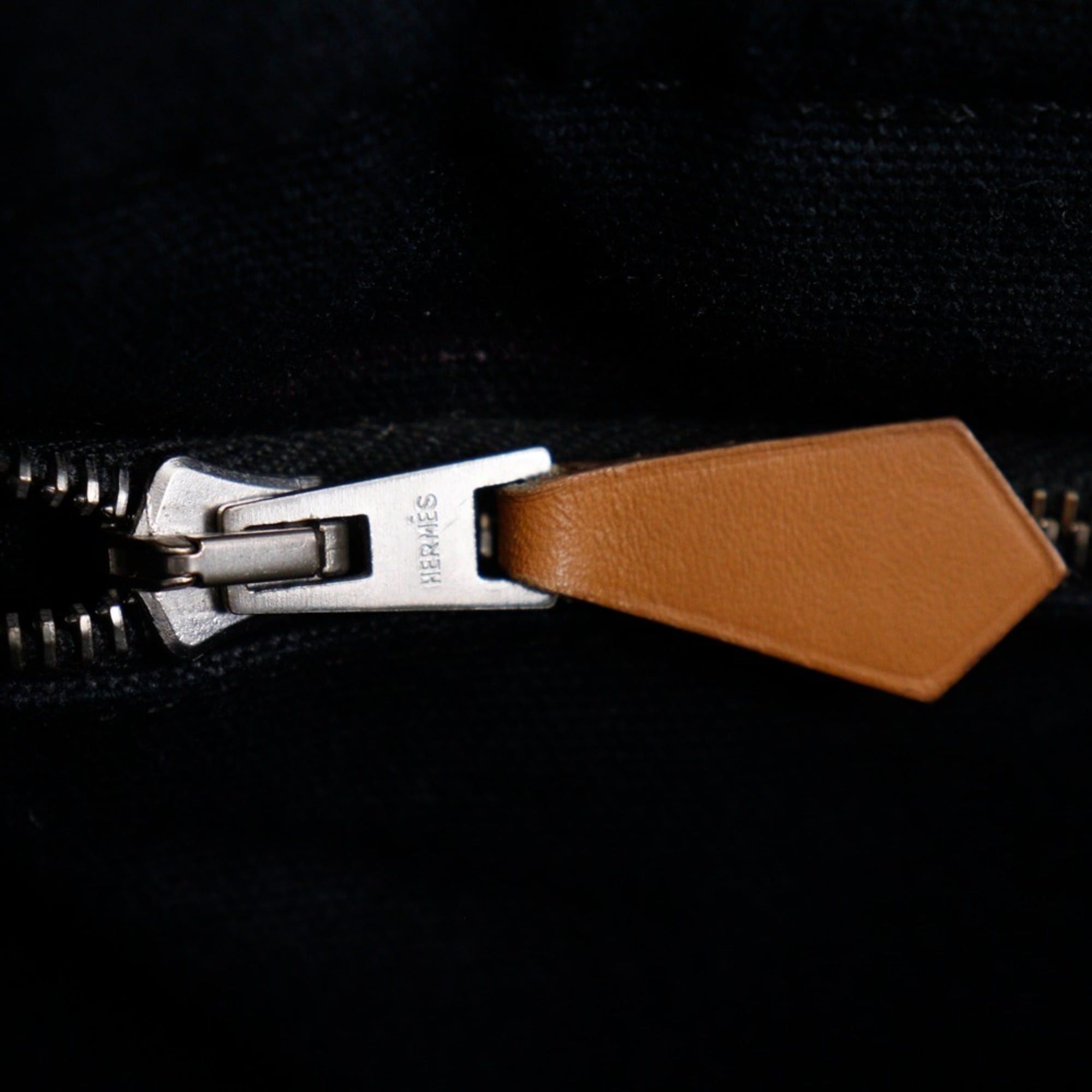 Hermes Hermes SackFourre Tout PM Handbag Cotton Canvas Black A5 Snap Button Unisex Size ONE SIZE - 15 Thumbnail