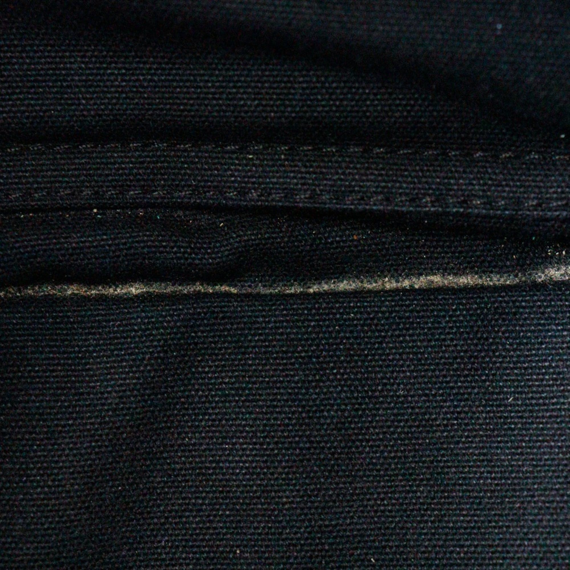 Hermes Hermes SackFourre Tout PM Handbag Cotton Canvas Black A5 Snap Button Unisex Size ONE SIZE - 19 Thumbnail