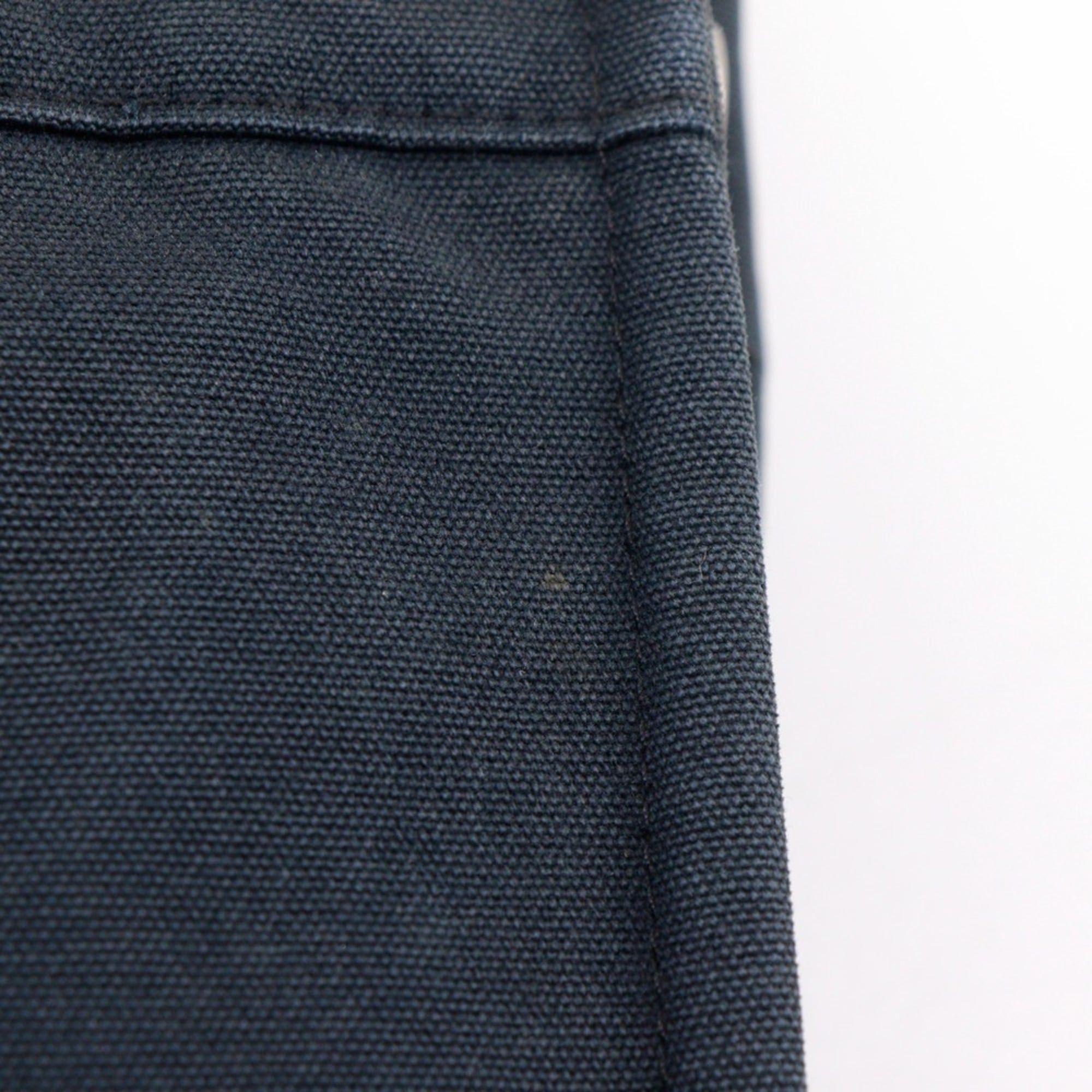 Hermes Hermes SackFourre Tout PM Handbag Cotton Canvas Black A5 Snap Button Unisex Size ONE SIZE - 10 Thumbnail