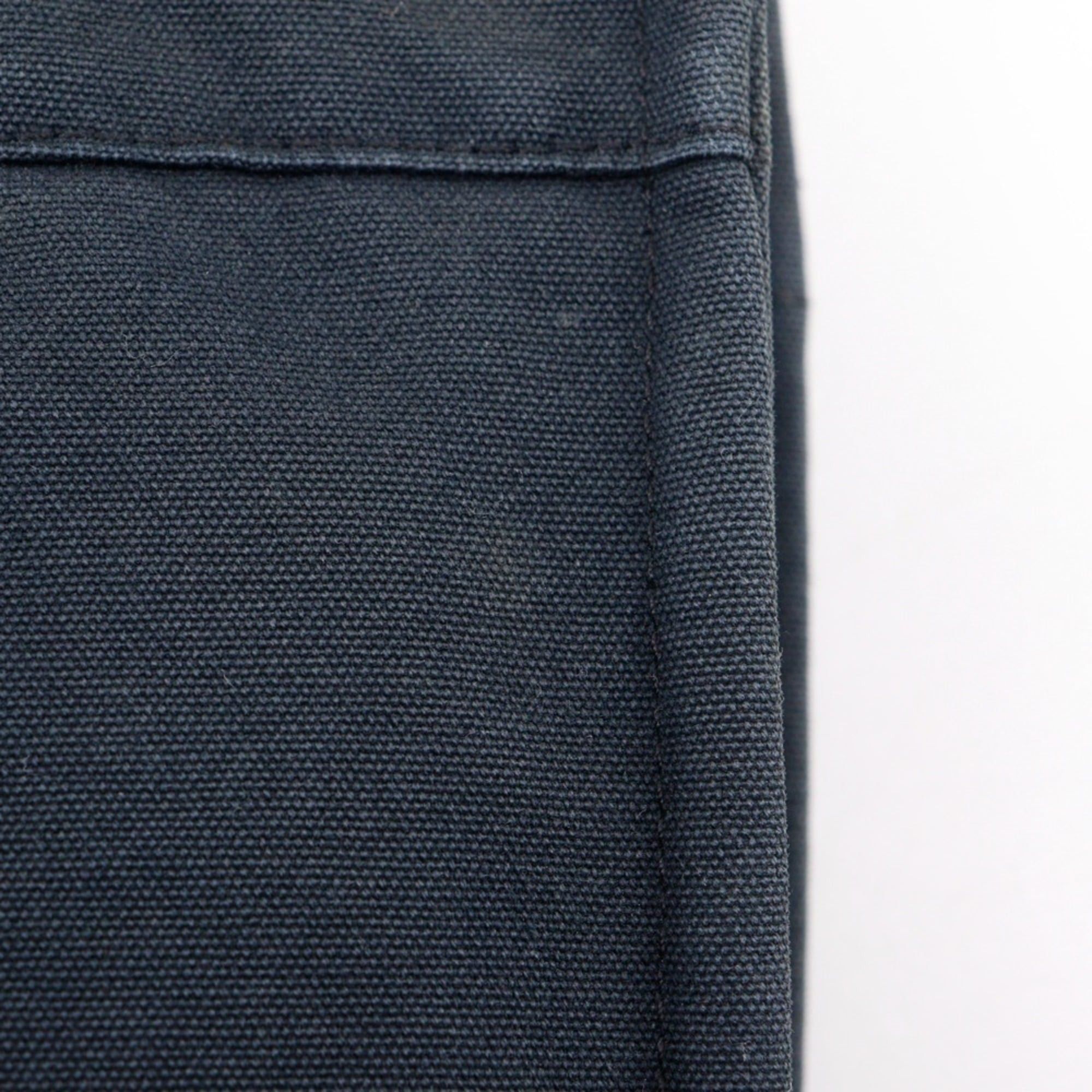 Hermes Hermes SackFourre Tout PM Handbag Cotton Canvas Black A5 Snap Button Unisex Size ONE SIZE - 11 Thumbnail
