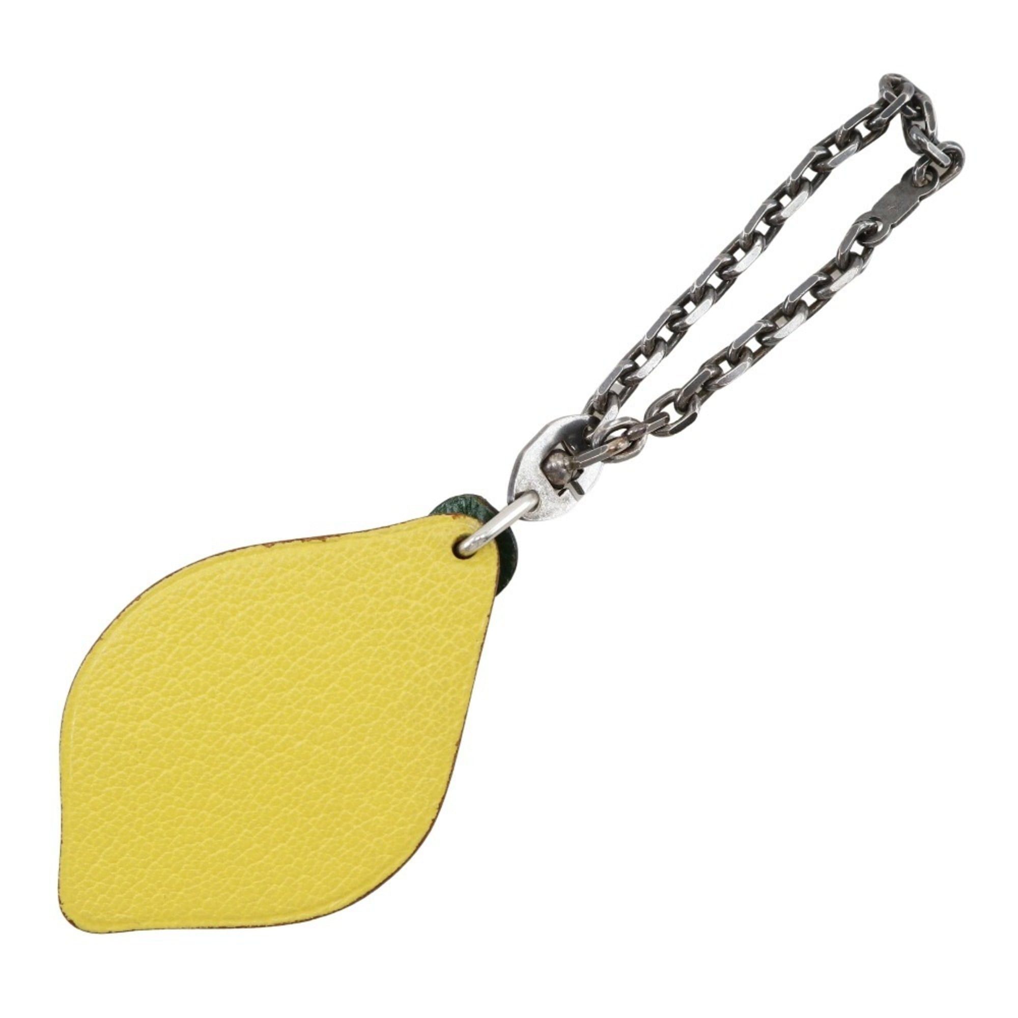 Hermes Hermes Lemon Charm Bag Leather Yellow Unisex Size ONE SIZE - 2 Thumbnail