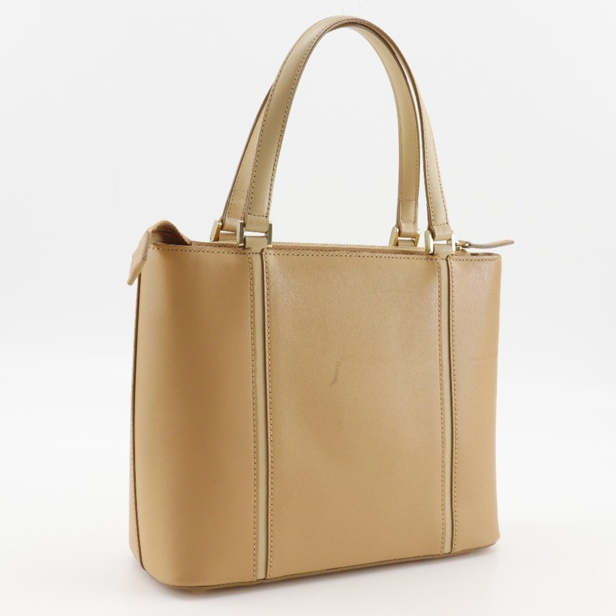 Burberry Burberry handbag calfskin beige A5 zipper ladies Size ONE SIZE - 3 Thumbnail