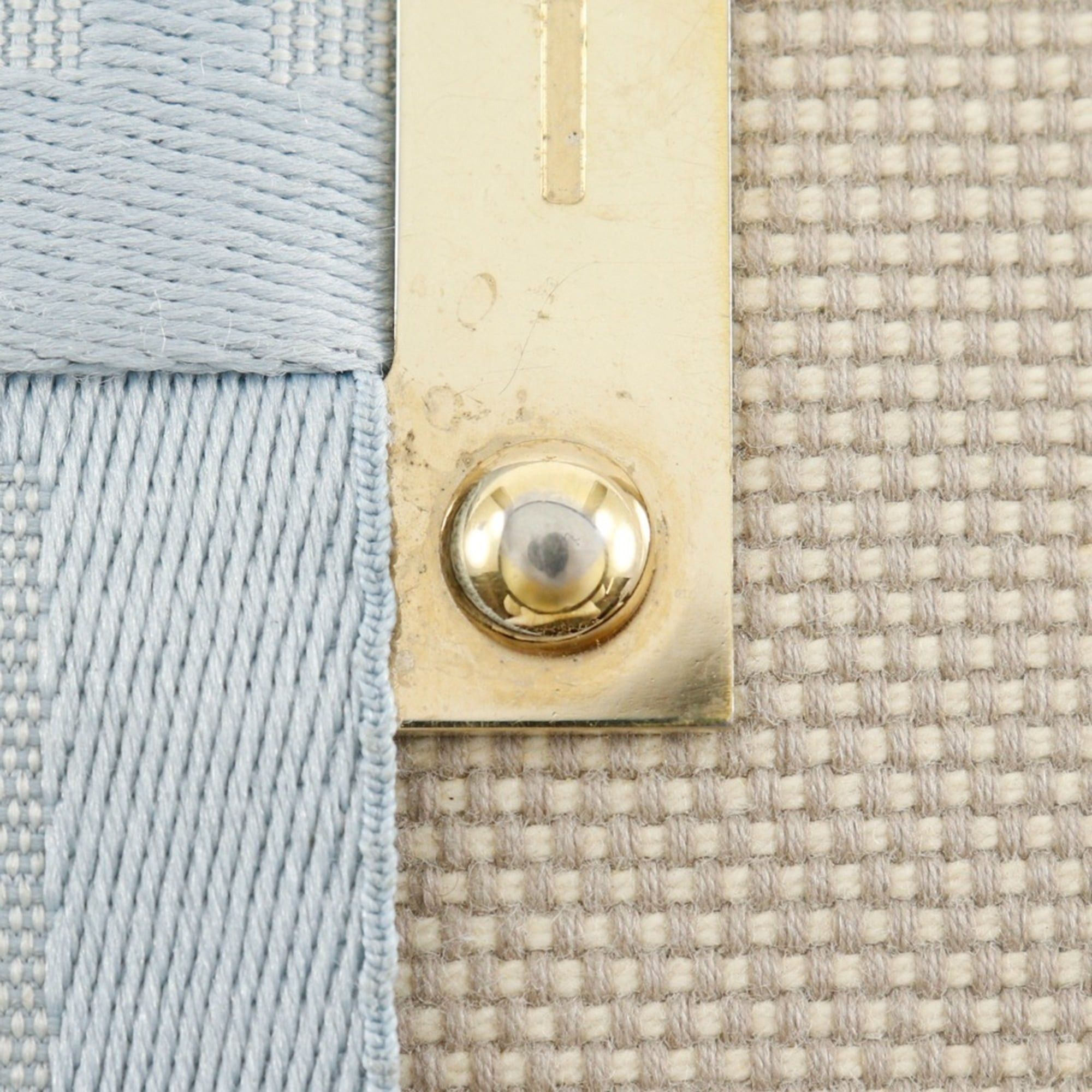 Fendi Fendi FF Shoulder Bag 8BT084 Canvas Beige/Light Blue A5 Magnetic Type Women's Size ONE SIZE - 13 Thumbnail