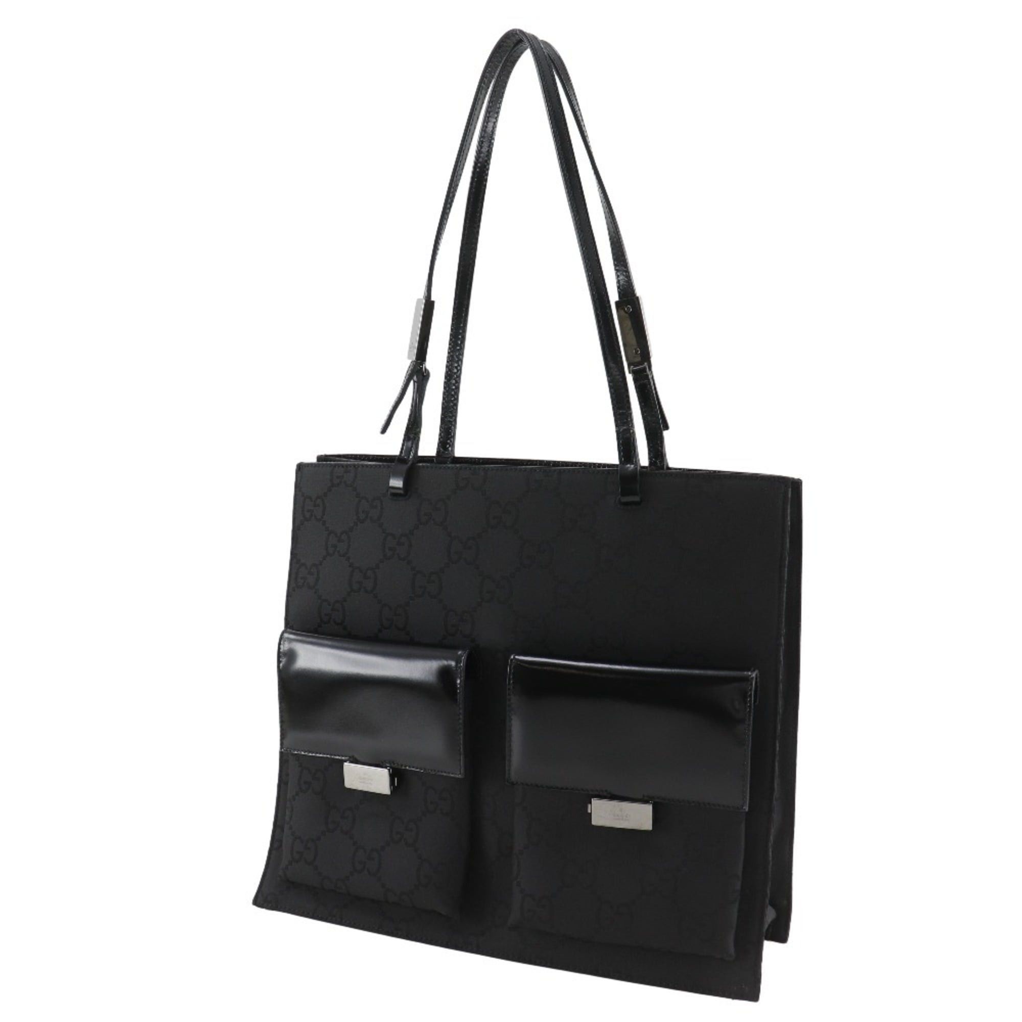 Gucci Gucci Tote Bag GG Canvas Black A5 Open Women's Size ONE SIZE - 2 Thumbnail