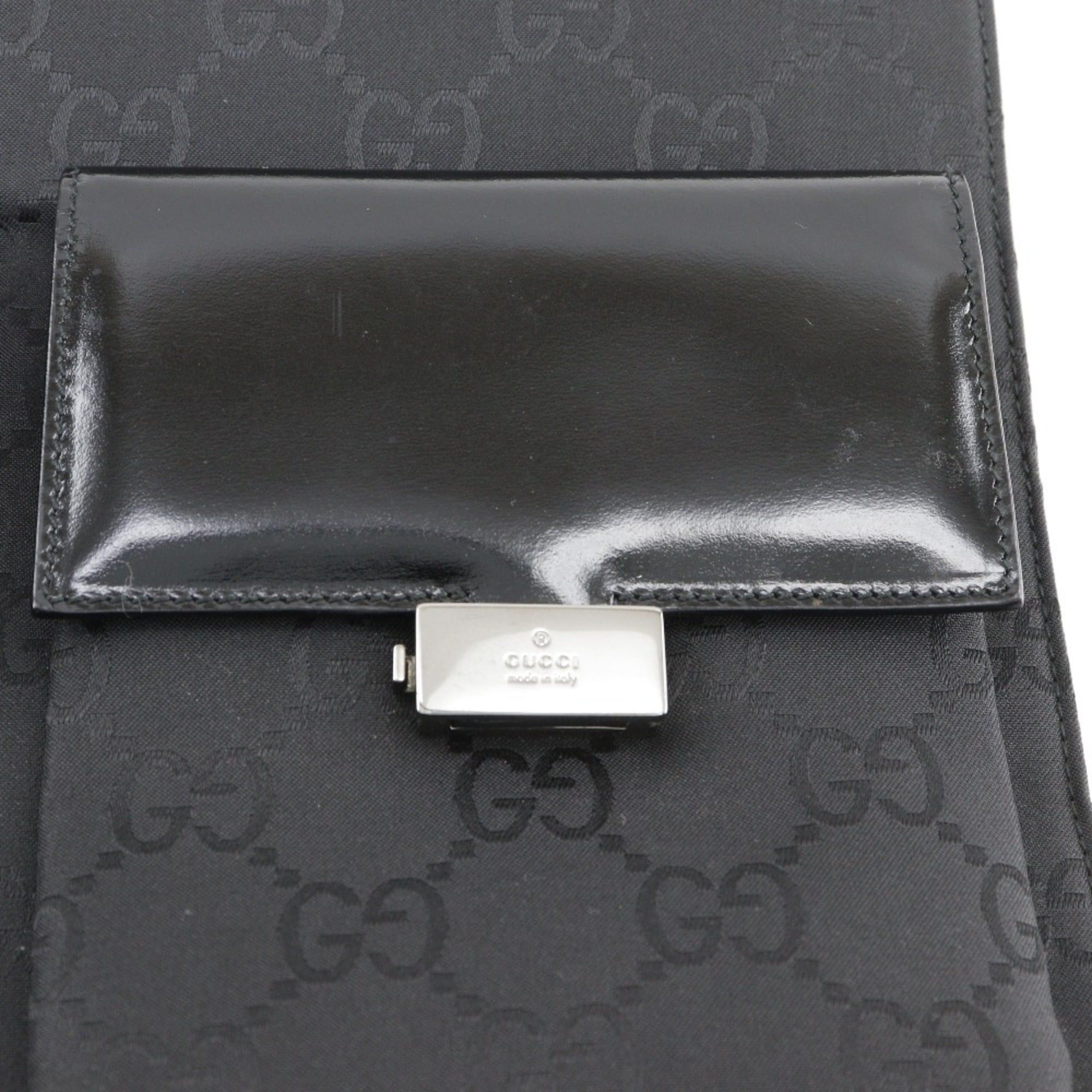 Gucci Gucci Tote Bag GG Canvas Black A5 Open Women's Size ONE SIZE - 8 Thumbnail