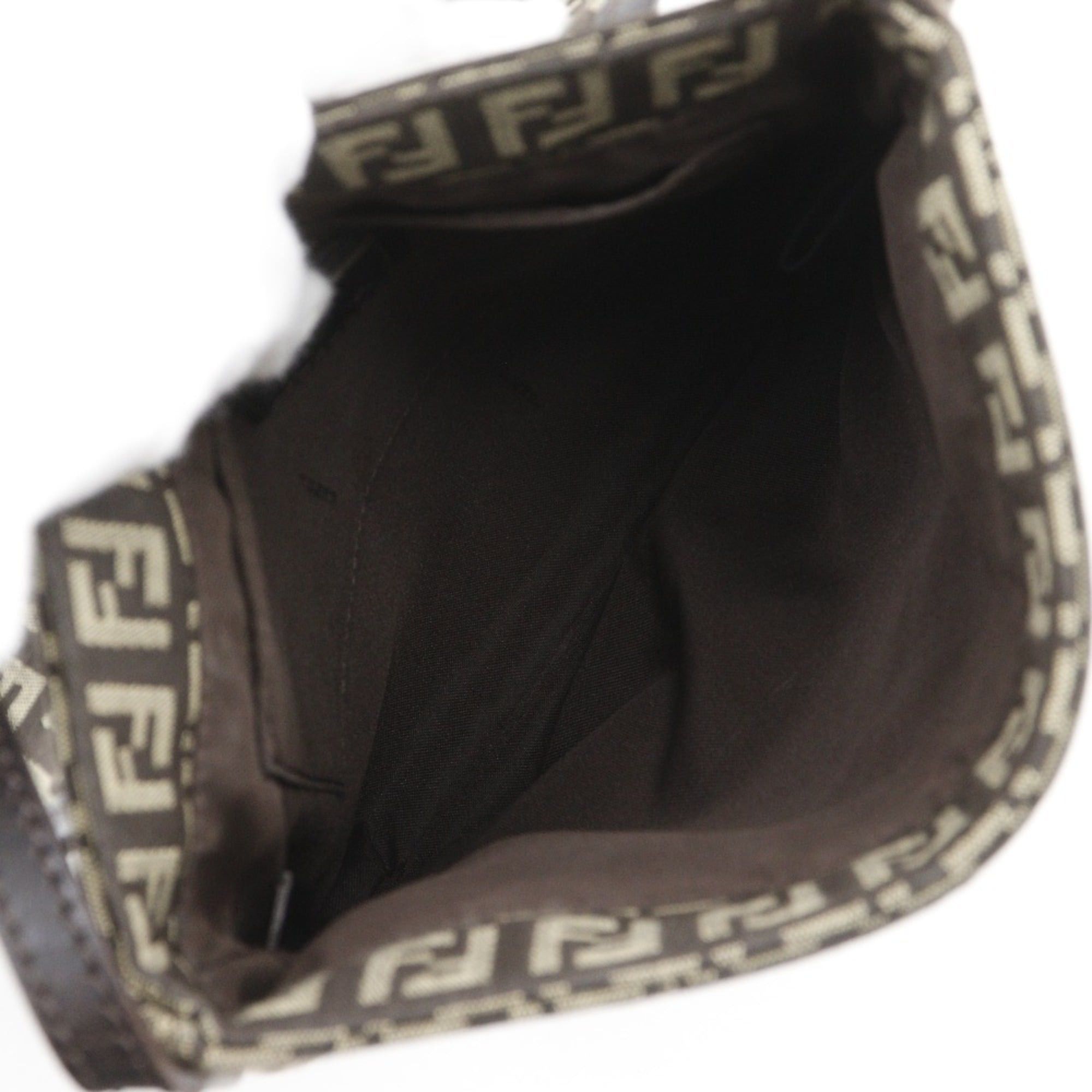 Fendi FENDI Zucchino Shoulder Bag Nylon Canvas Brown Magnetic Type Women's Size ONE SIZE - 6 Thumbnail