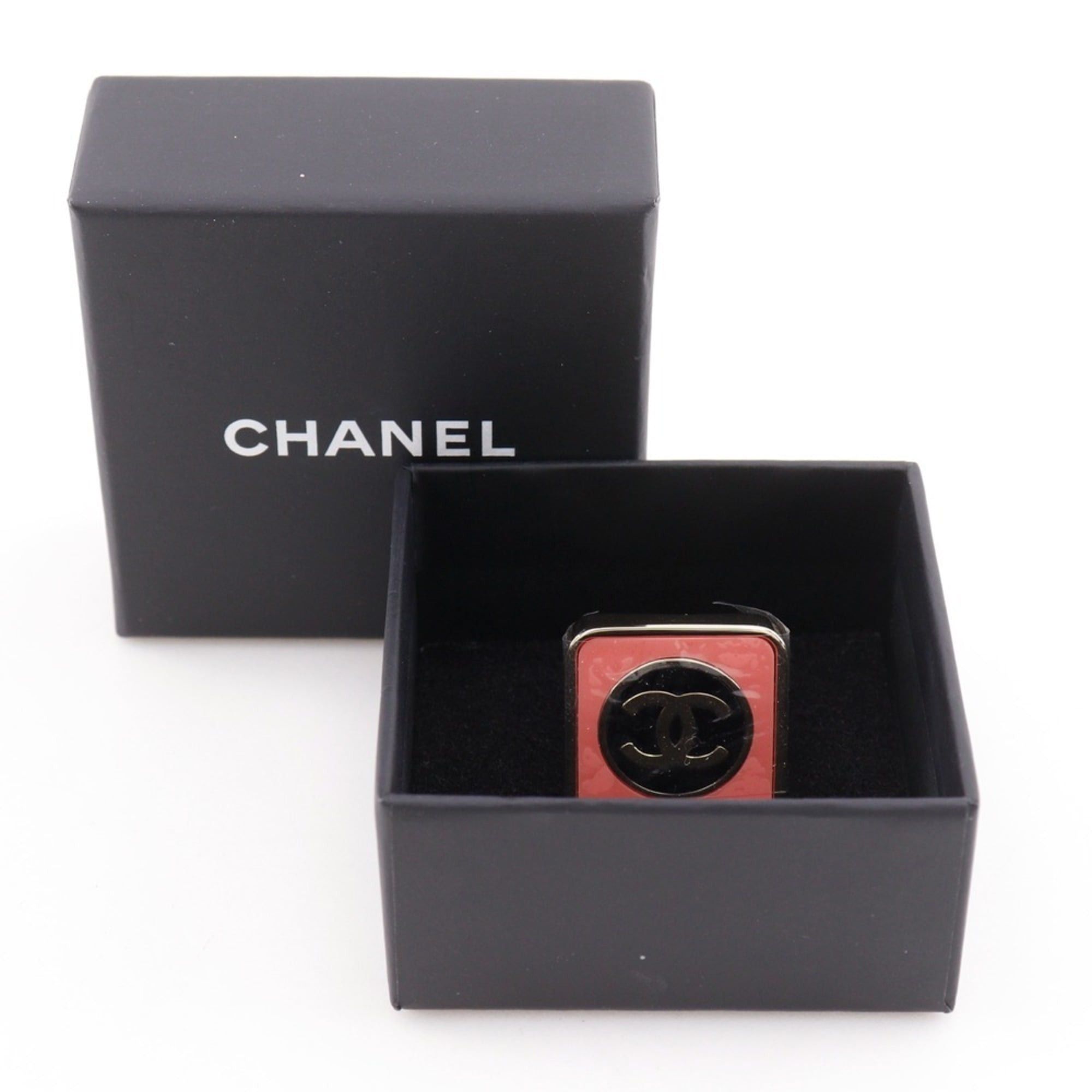 Chanel CHANEL COCO Mark Women's Ring, Size 14.5, 2023, Silver, B23C, Approx. 36g Size ONE SIZE - 6 Thumbnail