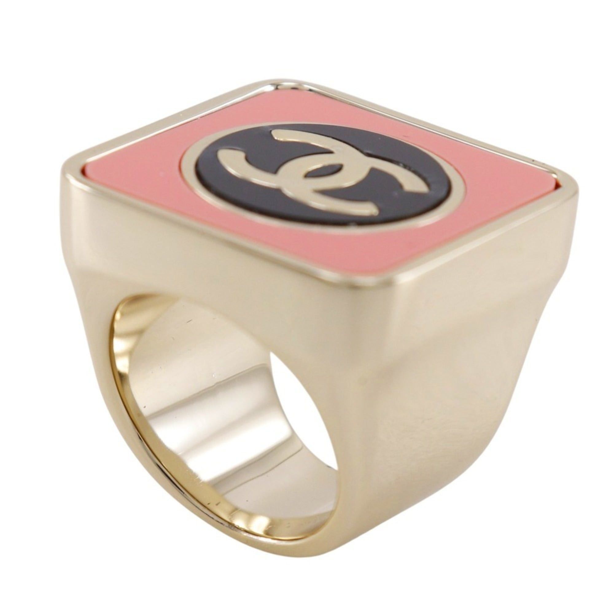 Chanel CHANEL COCO Mark Women's Ring, Size 14.5, 2023, Silver, B23C, Approx. 36g Size ONE SIZE - 3 Thumbnail