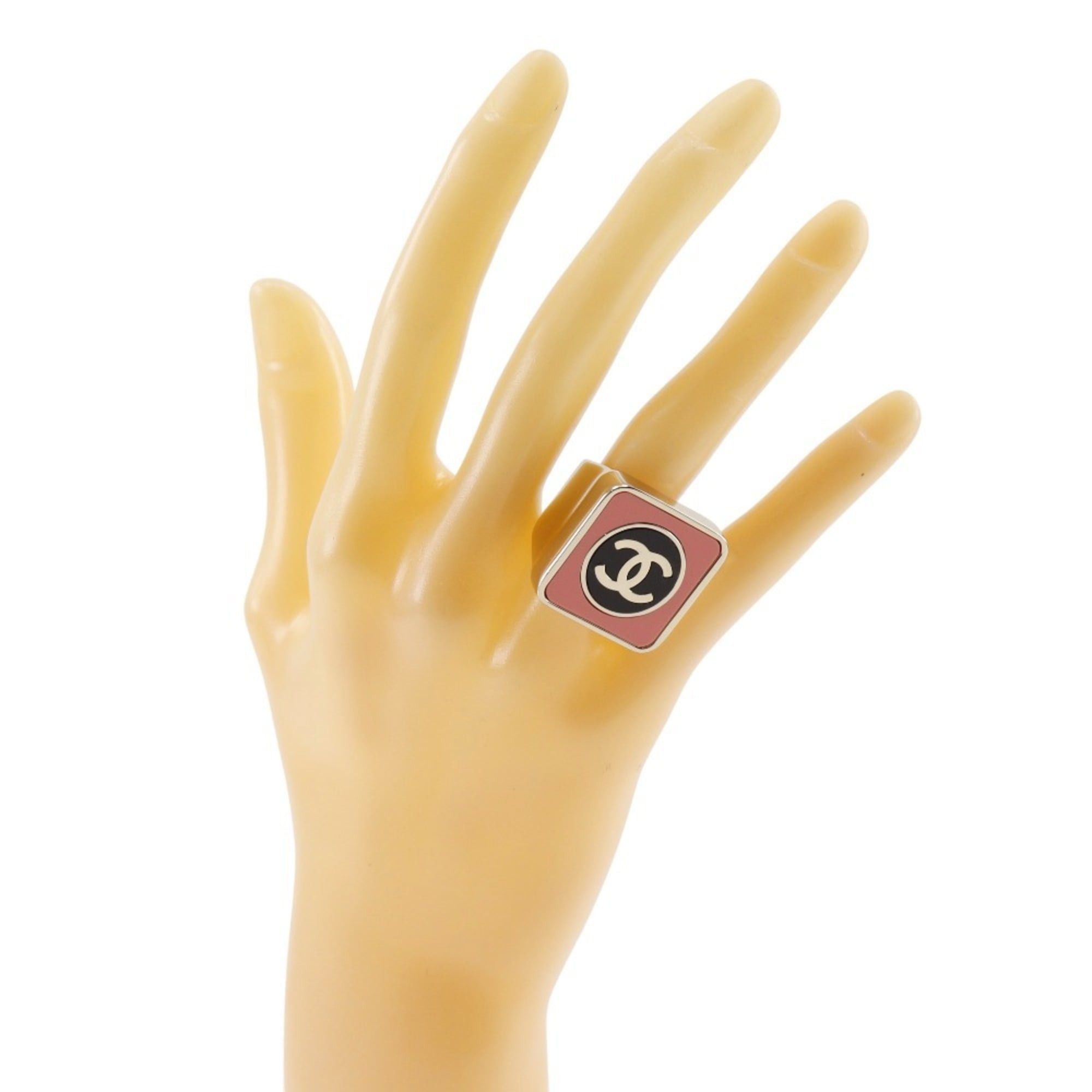 Chanel CHANEL COCO Mark Women's Ring, Size 14.5, 2023, Silver, B23C, Approx. 36g Size ONE SIZE - 2 Thumbnail