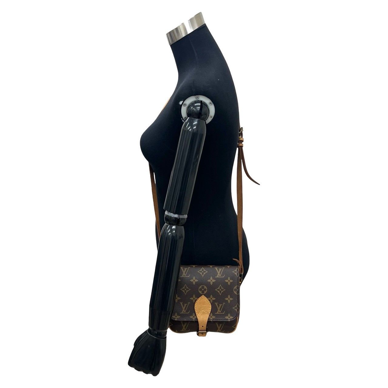 Louis Vuitton Louis Vuitton Louis Vuitton Mini Cartouchiere Monogram Leather Shoulder Bag Textile Shoulder Bag DUTY FREE for USA Size ONE SIZE - 3 Thumbnail