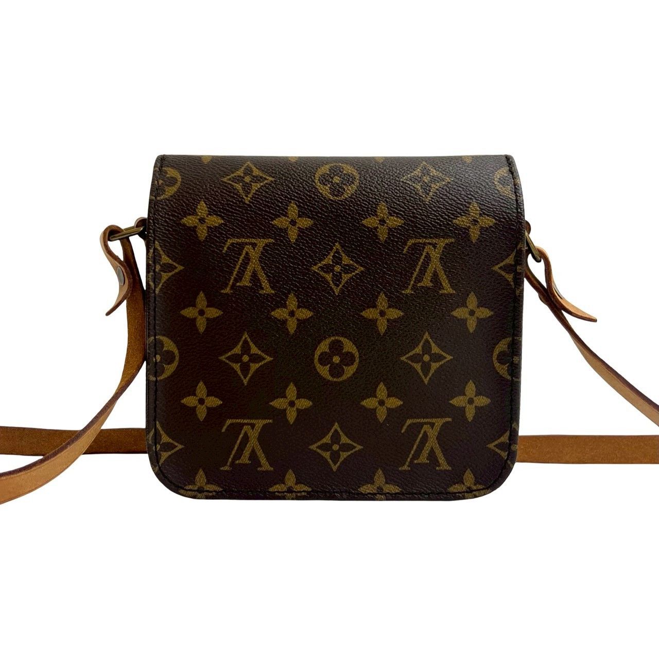 Louis Vuitton Louis Vuitton Louis Vuitton Mini Cartouchiere Monogram Leather Shoulder Bag Textile Shoulder Bag DUTY FREE for USA Size ONE SIZE - 4 Thumbnail