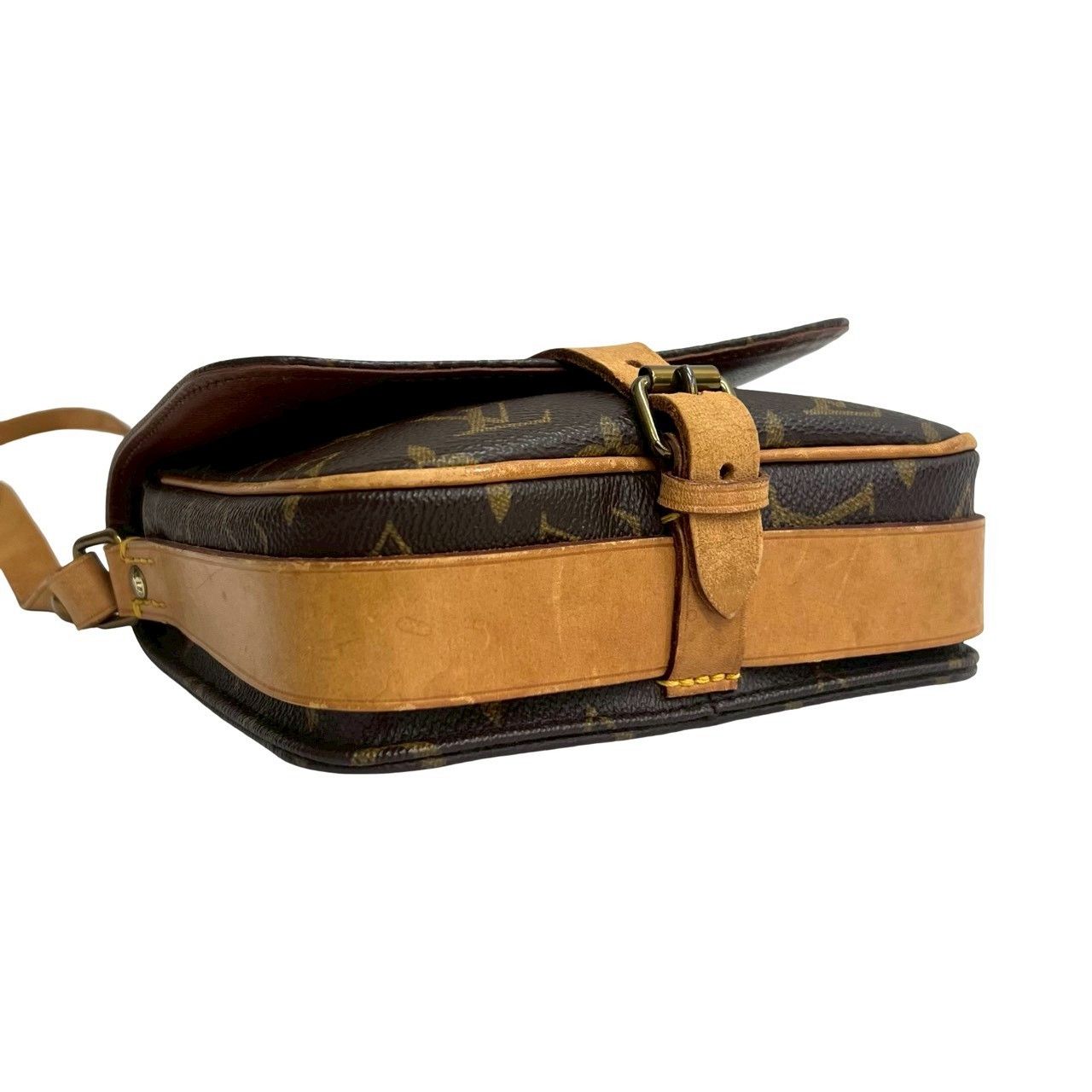 Louis Vuitton Louis Vuitton Louis Vuitton Mini Cartouchiere Monogram Leather Shoulder Bag Textile Shoulder Bag DUTY FREE for USA Size ONE SIZE - 8 Thumbnail