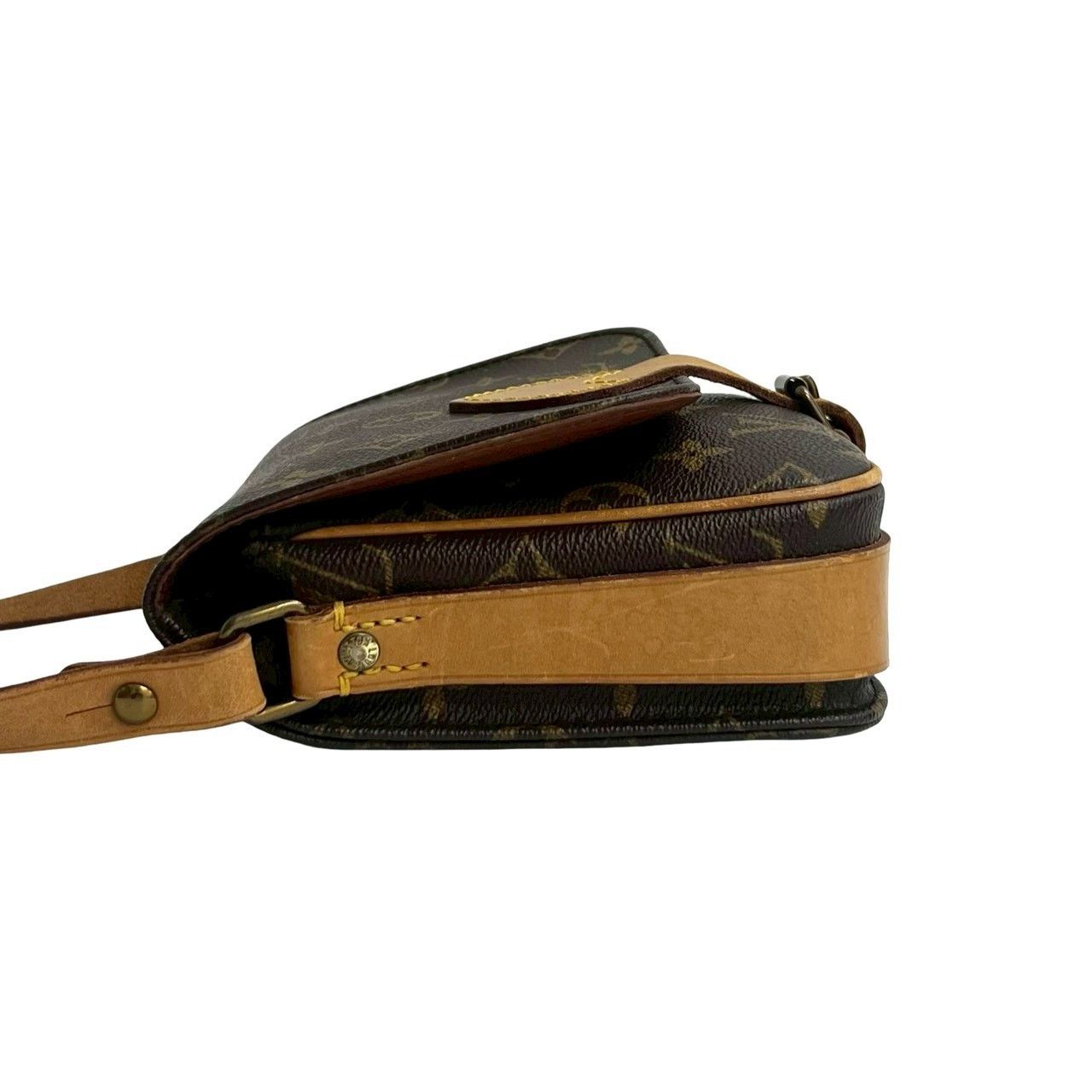 Louis Vuitton Louis Vuitton Louis Vuitton Mini Cartouchiere Monogram Leather Shoulder Bag Textile Shoulder Bag DUTY FREE for USA Size ONE SIZE - 6 Thumbnail