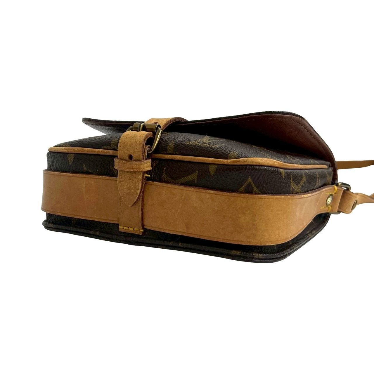 Louis Vuitton Louis Vuitton Louis Vuitton Mini Cartouchiere Monogram Leather Shoulder Bag Textile Shoulder Bag DUTY FREE for USA Size ONE SIZE - 9 Thumbnail
