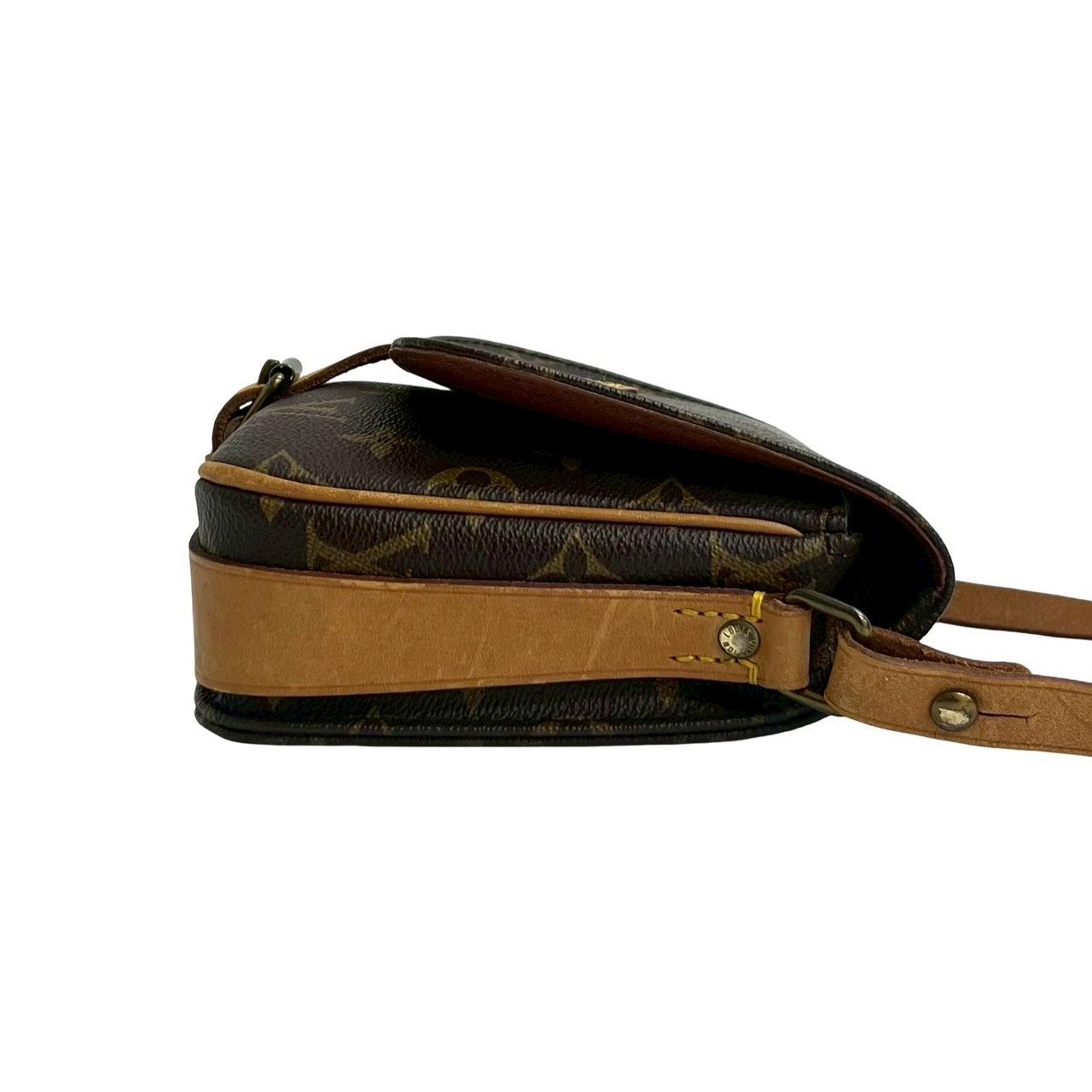 Louis Vuitton Louis Vuitton Louis Vuitton Mini Cartouchiere Monogram Leather Shoulder Bag Textile Shoulder Bag DUTY FREE for USA Size ONE SIZE - 7 Thumbnail