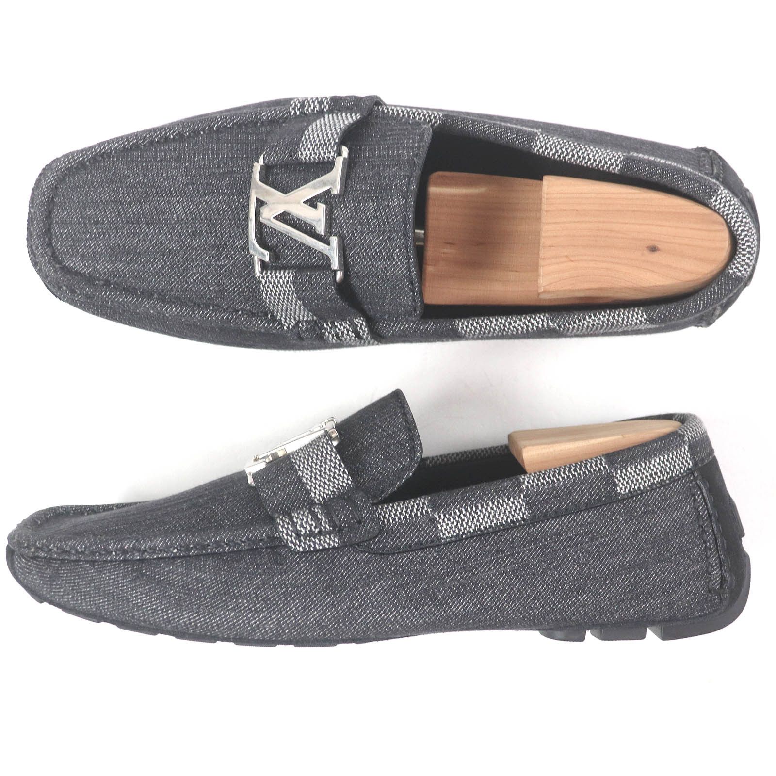 Louis Vuitton Louis Vuitton Louis Vuitton LV Hockenheim Line Denim Driving Shoes Textile Shoes DUTY FREE for USA Size ONE SIZE - 3 Thumbnail