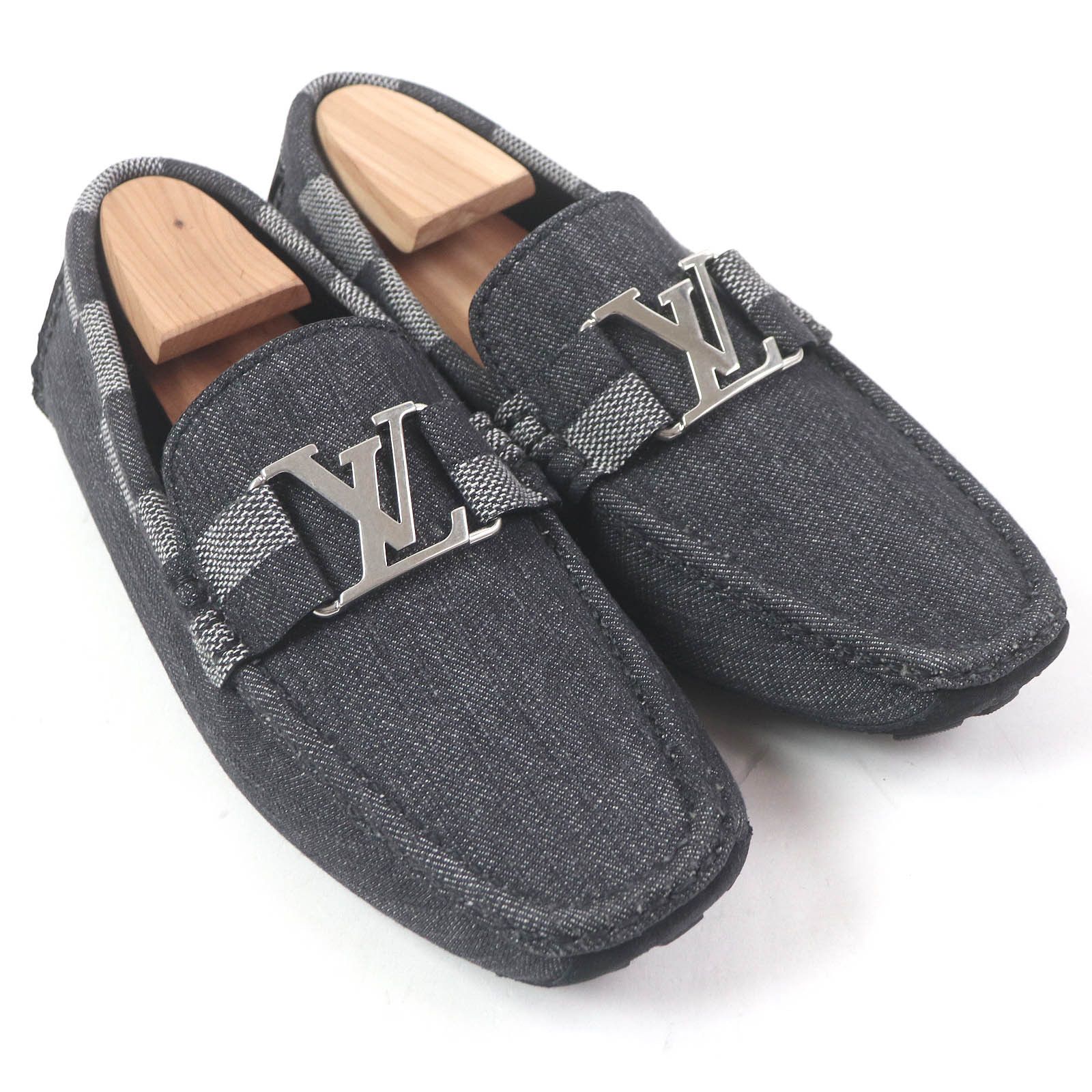 Louis Vuitton Louis Vuitton Louis Vuitton LV Hockenheim Line Denim Driving Shoes Textile Shoes DUTY FREE for USA Size ONE SIZE - 2 Thumbnail