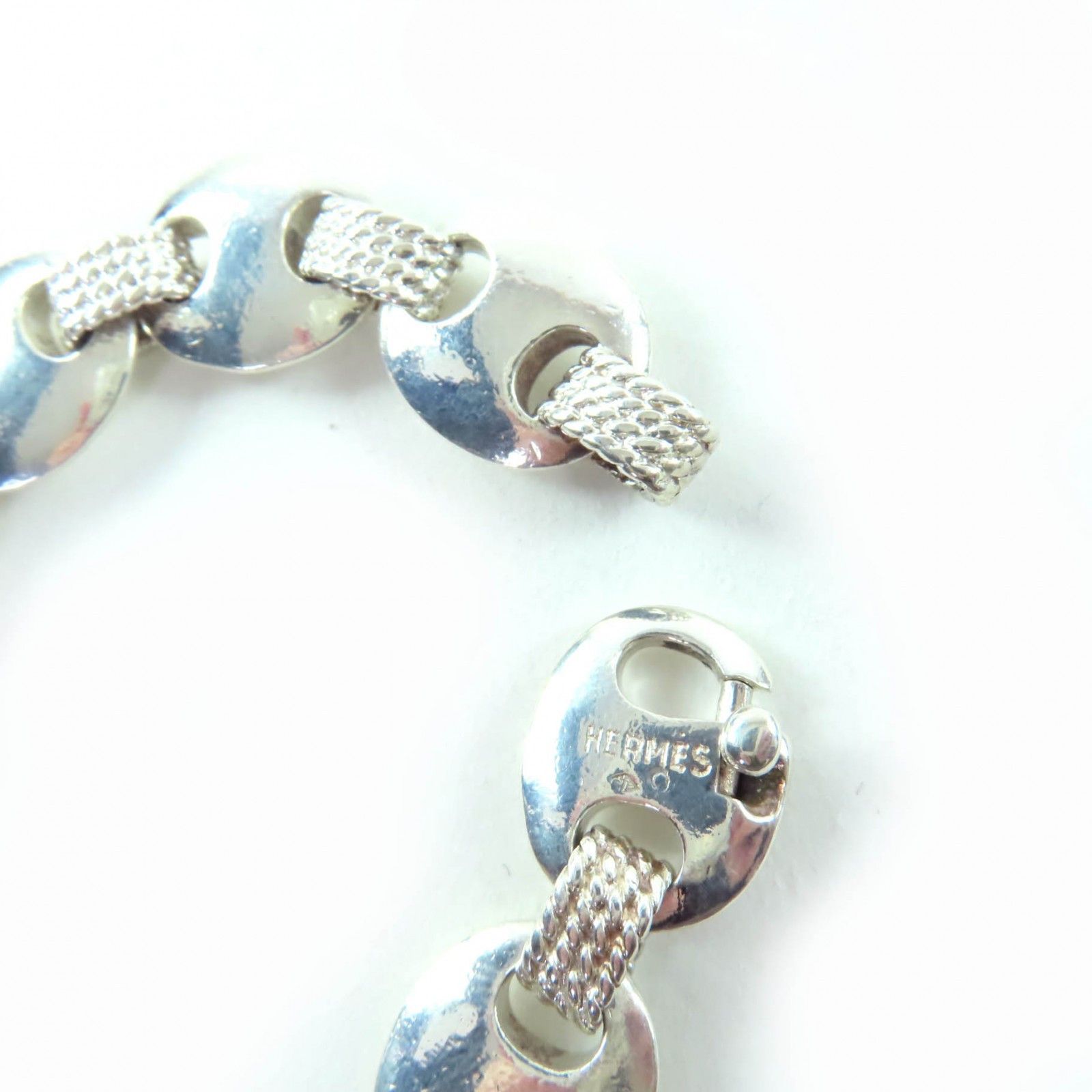 Hermes Hermes Hermès Shrouis Bangle Silver Bracelet Metal Bracelet DUTY FREE for USA Size ONE SIZE - 6 Thumbnail