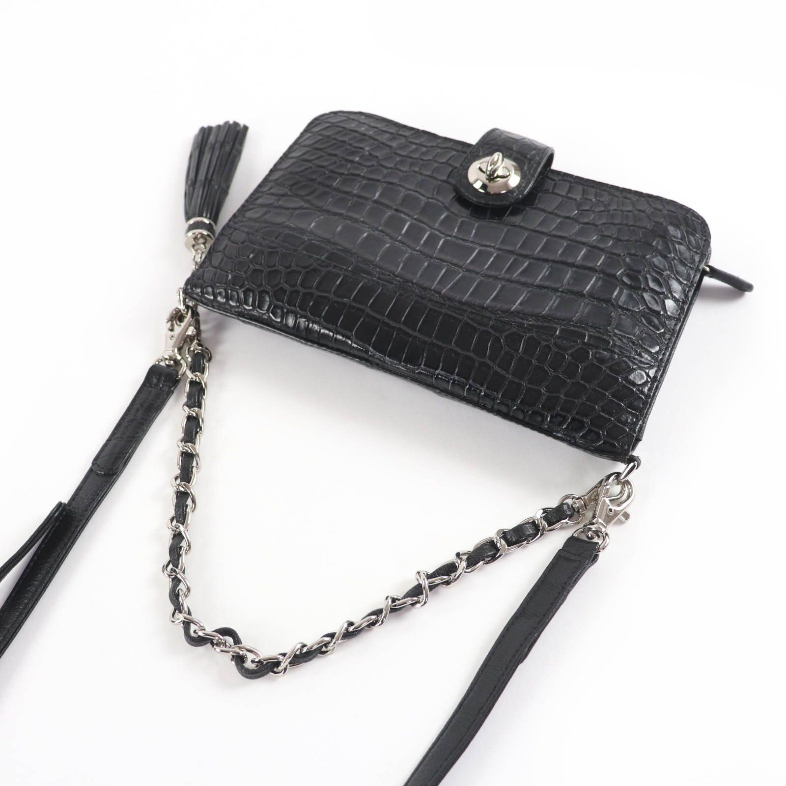 Other Other COCCO CRISTALLO Crocodile Shoulder Bag Leather Shoulder Bag DUTY FREE for USA Size ONE SIZE - 5 Thumbnail