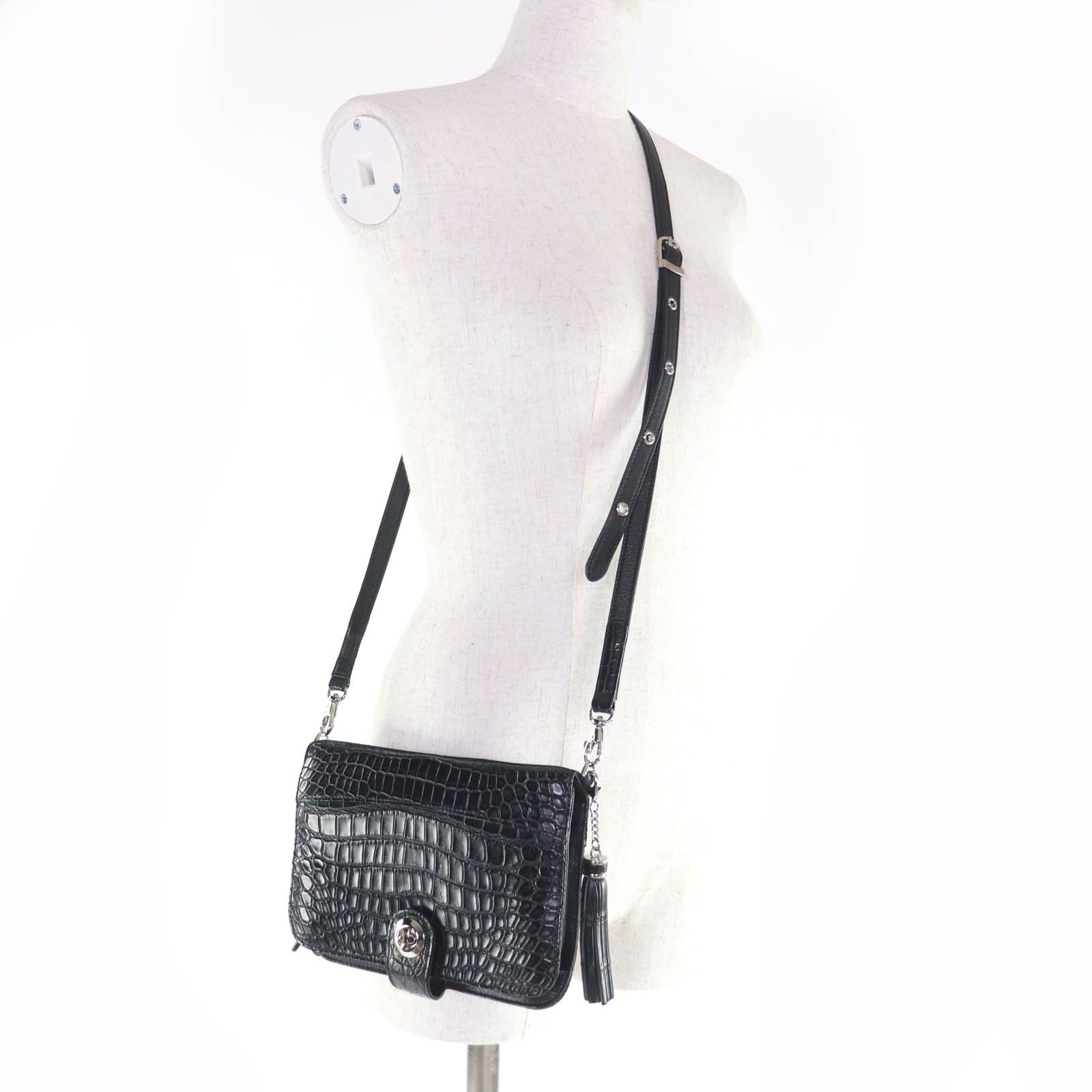 Other Other COCCO CRISTALLO Crocodile Shoulder Bag Leather Shoulder Bag DUTY FREE for USA Size ONE SIZE - 9 Thumbnail