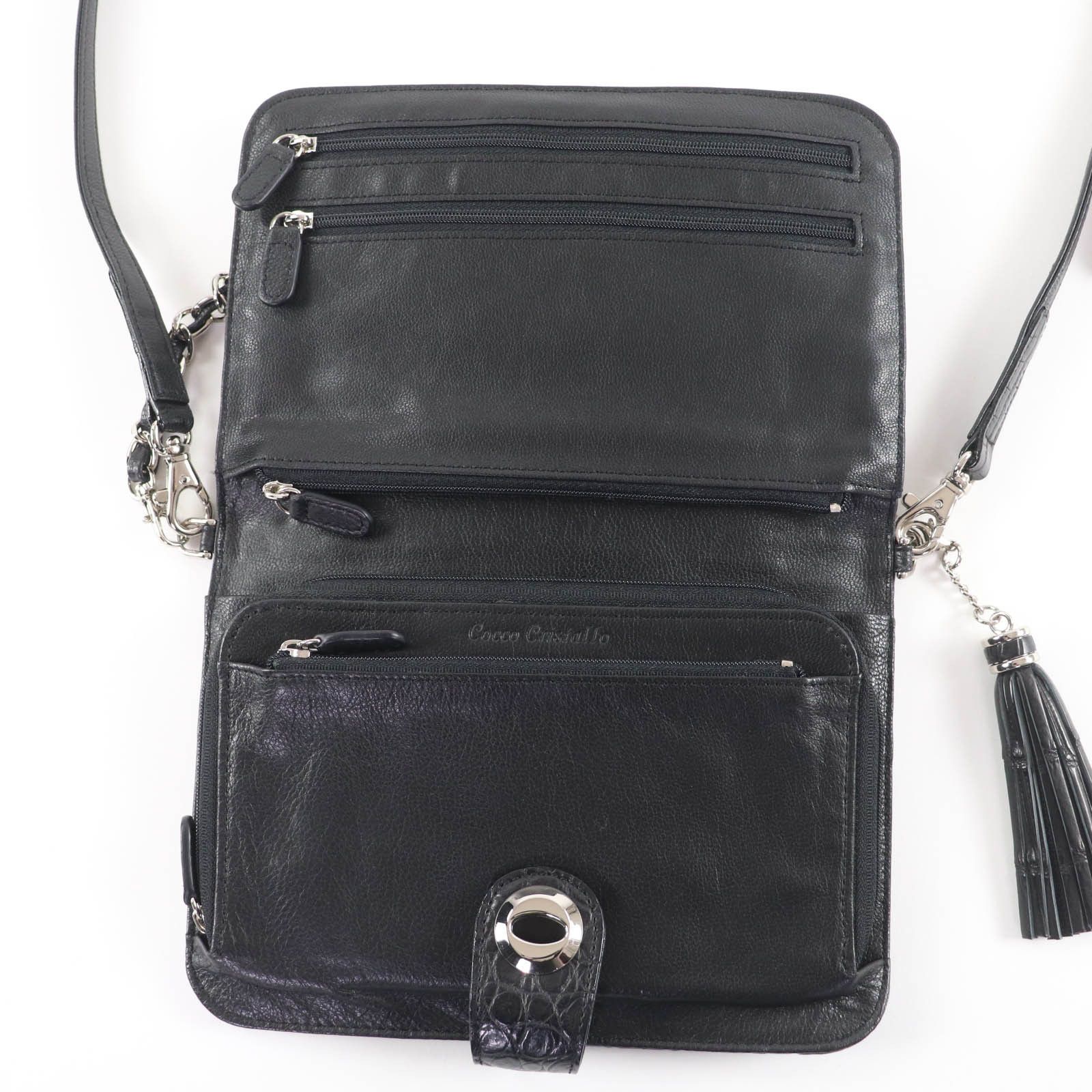 Other Other COCCO CRISTALLO Crocodile Shoulder Bag Leather Shoulder Bag DUTY FREE for USA Size ONE SIZE - 7 Thumbnail