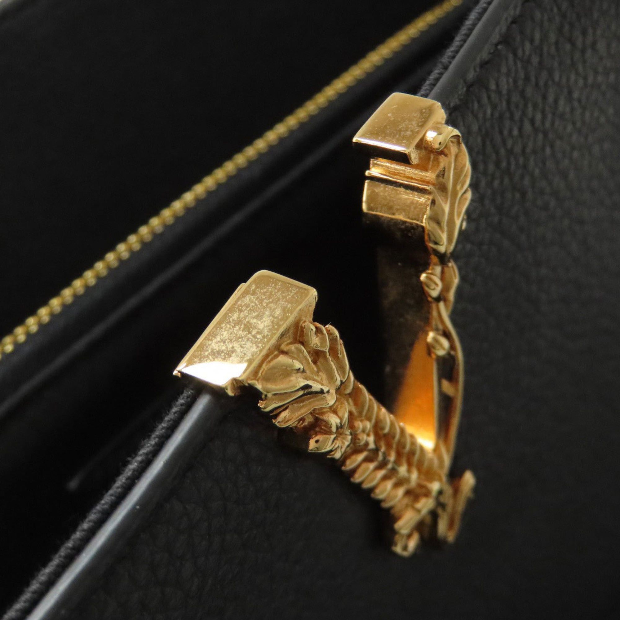 Versace Versace logo tote bag in calfskin for women. Size ONE SIZE - 12 Thumbnail