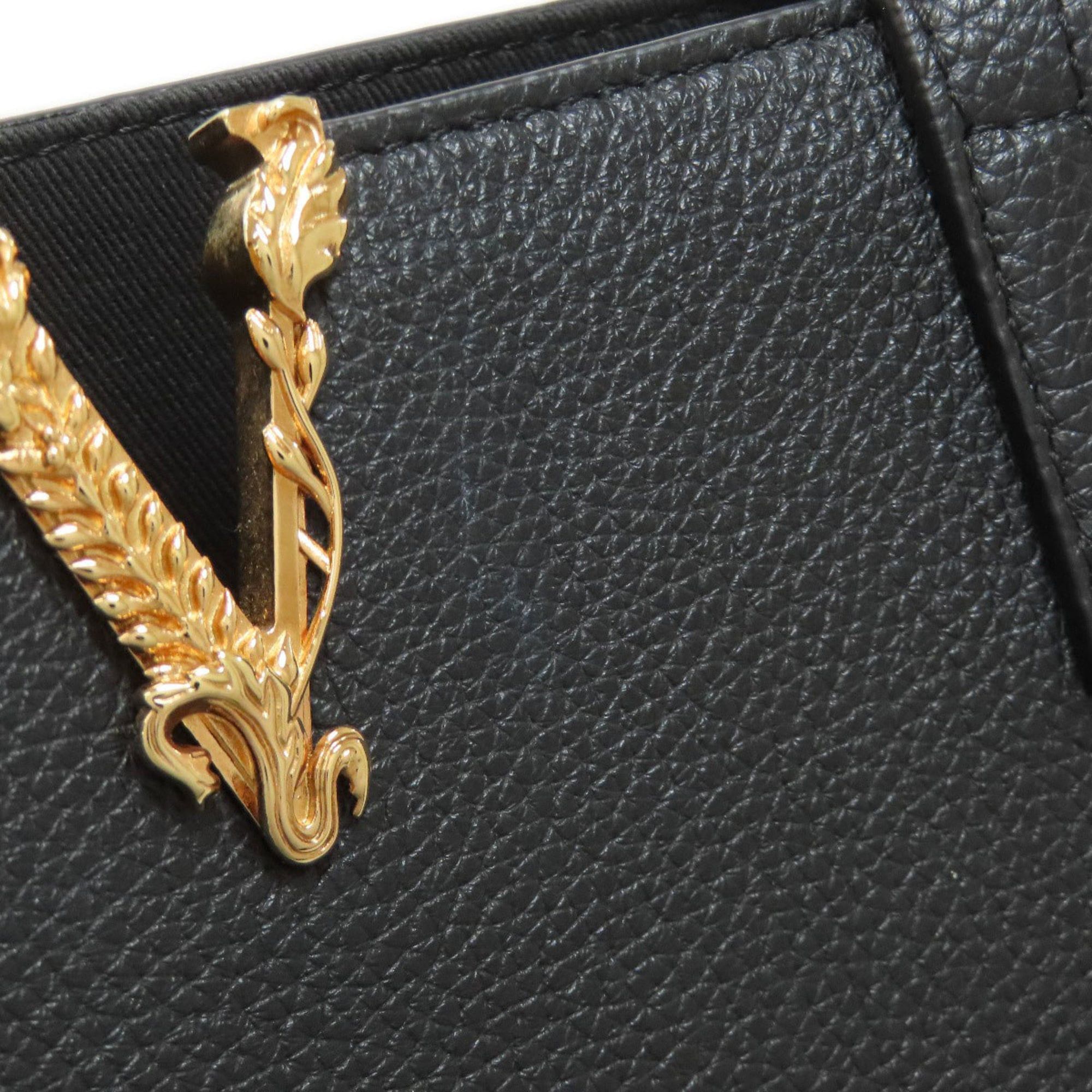 Versace Versace logo tote bag in calfskin for women. Size ONE SIZE - 11 Thumbnail