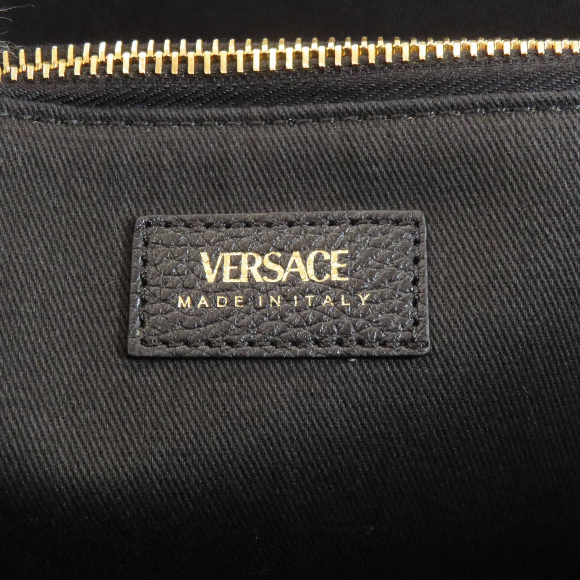 Versace Versace logo tote bag in calfskin for women. Size ONE SIZE - 6 Thumbnail