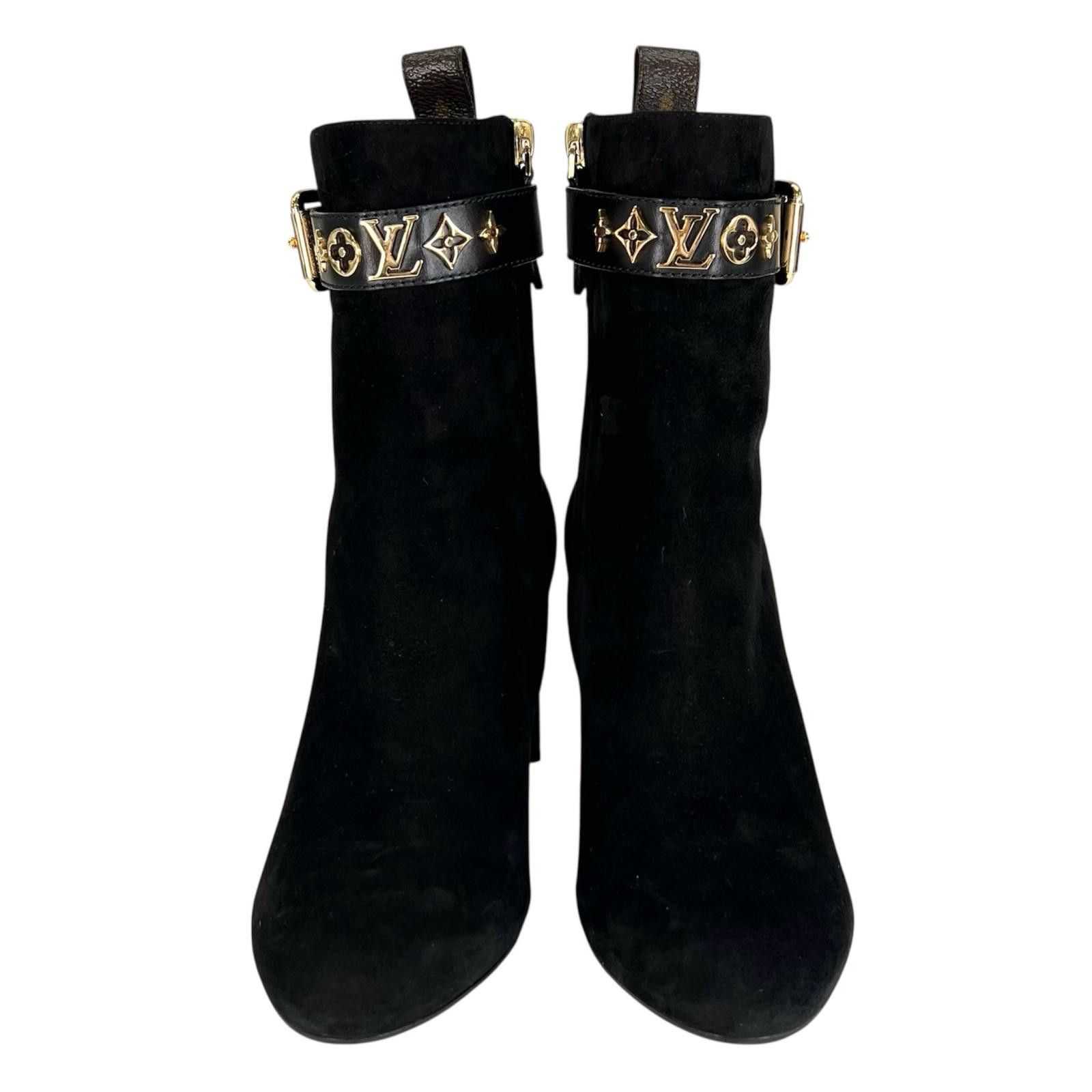 Louis Vuitton Louis Vuitton Louis Vuitton 1A965S Suede Leather Ankle Boots Leather Shoes 1A965S DUTY FREE for USA Size ONE SIZE - 2 Thumbnail