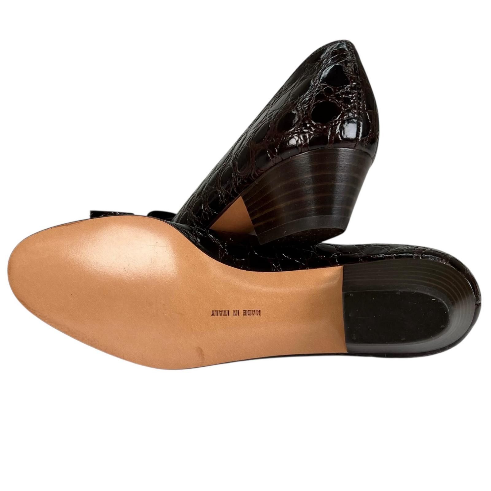 Salvatore Ferragamo Salvatore Ferragamo Salvatore Ferragamo VARA Crocodile Pumps Leather Shoes DUTY FREE for USA Size ONE SIZE - 7 Thumbnail