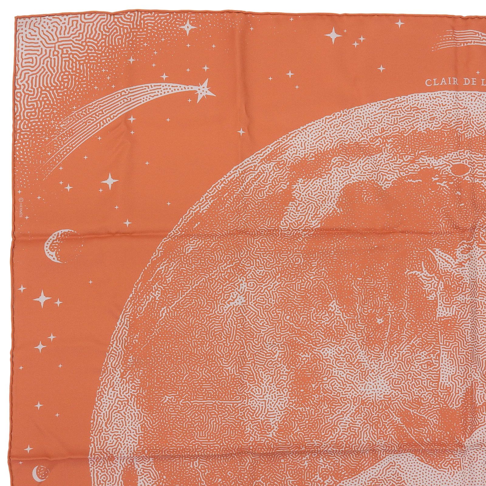Hermes Hermes Hermès Clair de Lune Silk Scarf Textile Scarf DUTY FREE for USA Size ONE SIZE - 3 Thumbnail