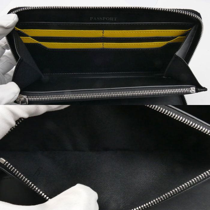 Fendi Fendi Fendi FF Logo Long Wallet Leather Long Wallet 7M0276A8VCF17BJ DUTY FREE for USA Size ONE SIZE - 5 Thumbnail