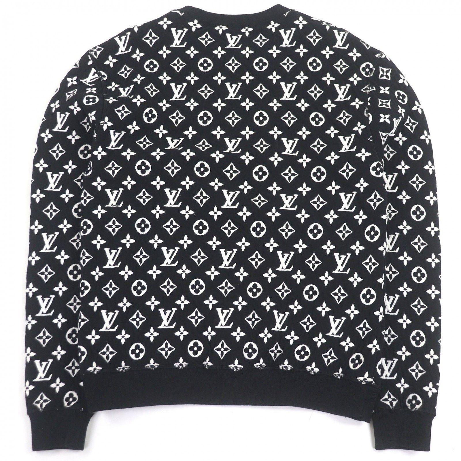 Louis Vuitton Louis Vuitton Louis Vuitton Monogram Jacquard Cotton Sweatshirt Textile Tops DUTY FREE for USA Size ONE SIZE - 3 Thumbnail